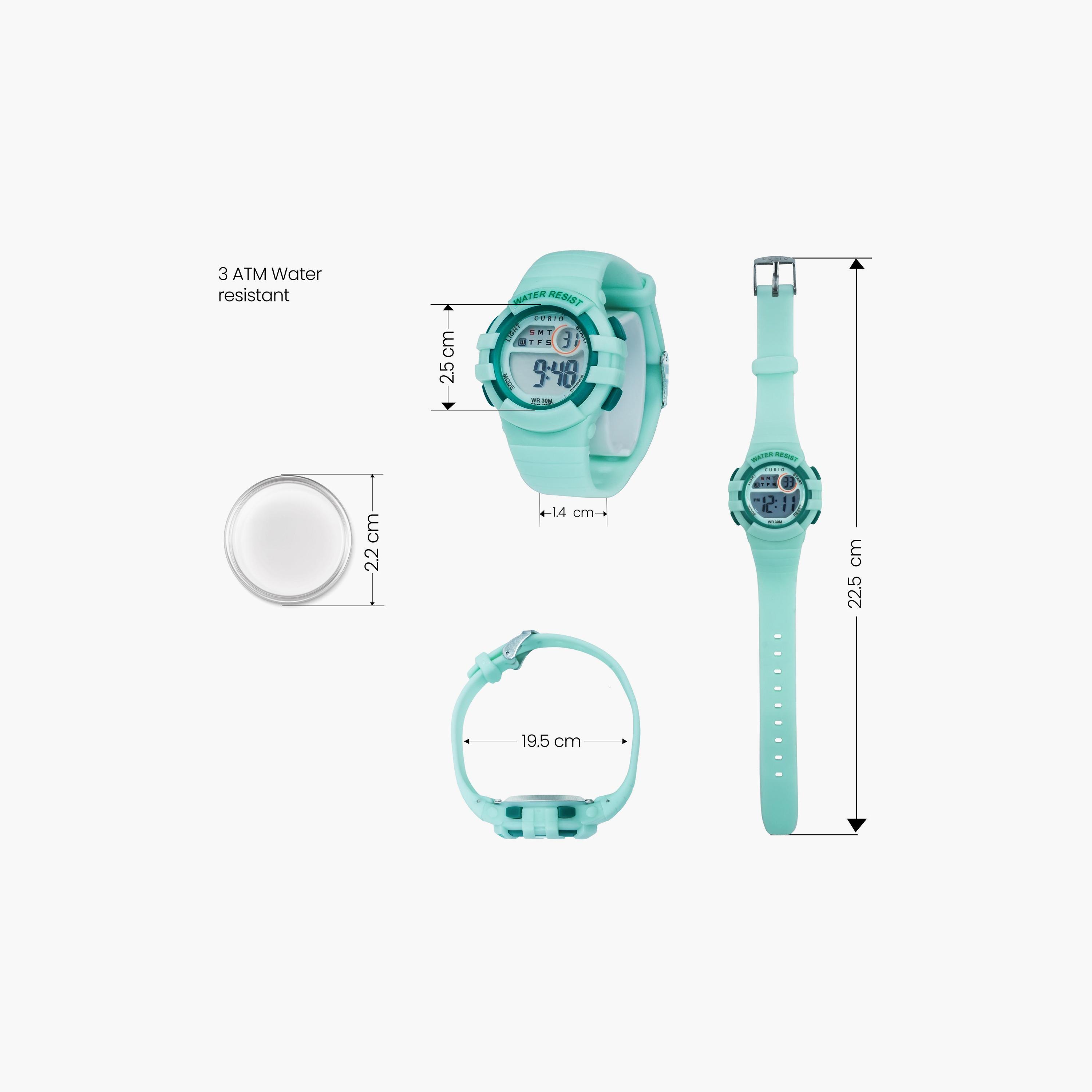 Curio Kids 34mm Green  Strap Smart Watch - CU-8206L-6-girls-accessories-watches-image-4