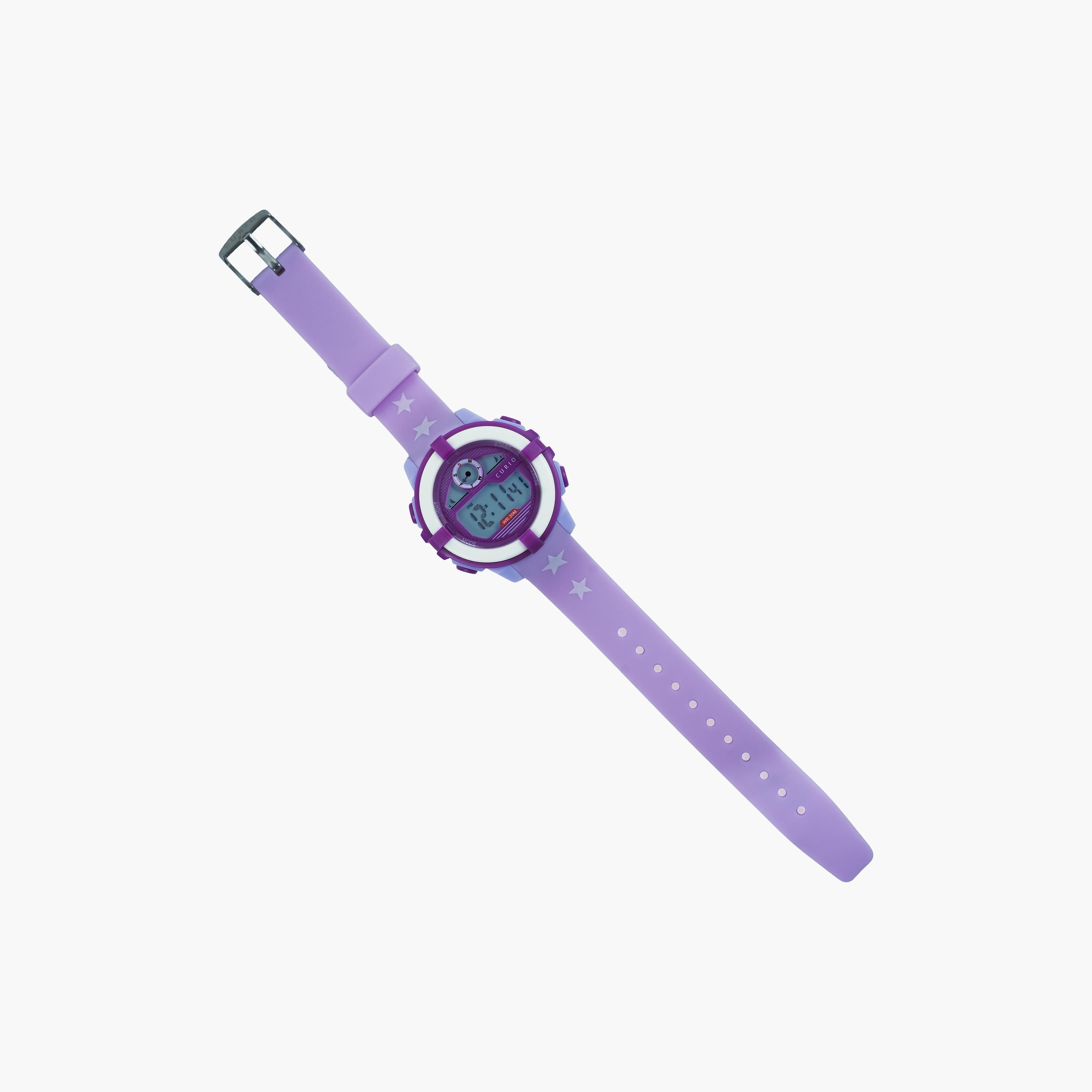 ساعة ذكية للأطفال من كوريو، مقاس 36 مم، بحزام بنفسجي - CU-8210L-4-girls-accessories-watches-image-4