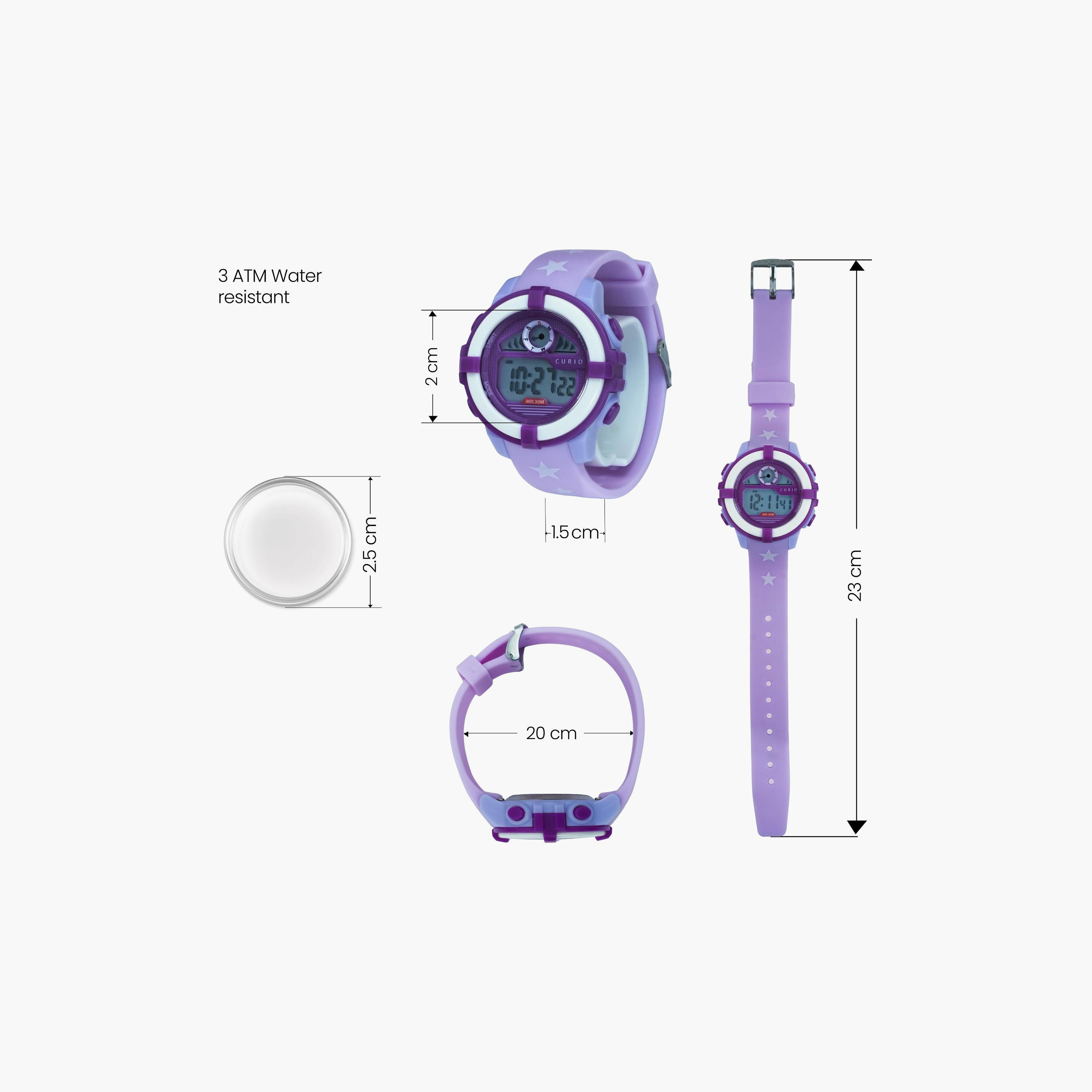 ساعة ذكية للأطفال من كوريو، مقاس 36 مم، بحزام بنفسجي - CU-8210L-4-girls-accessories-watches-image-5