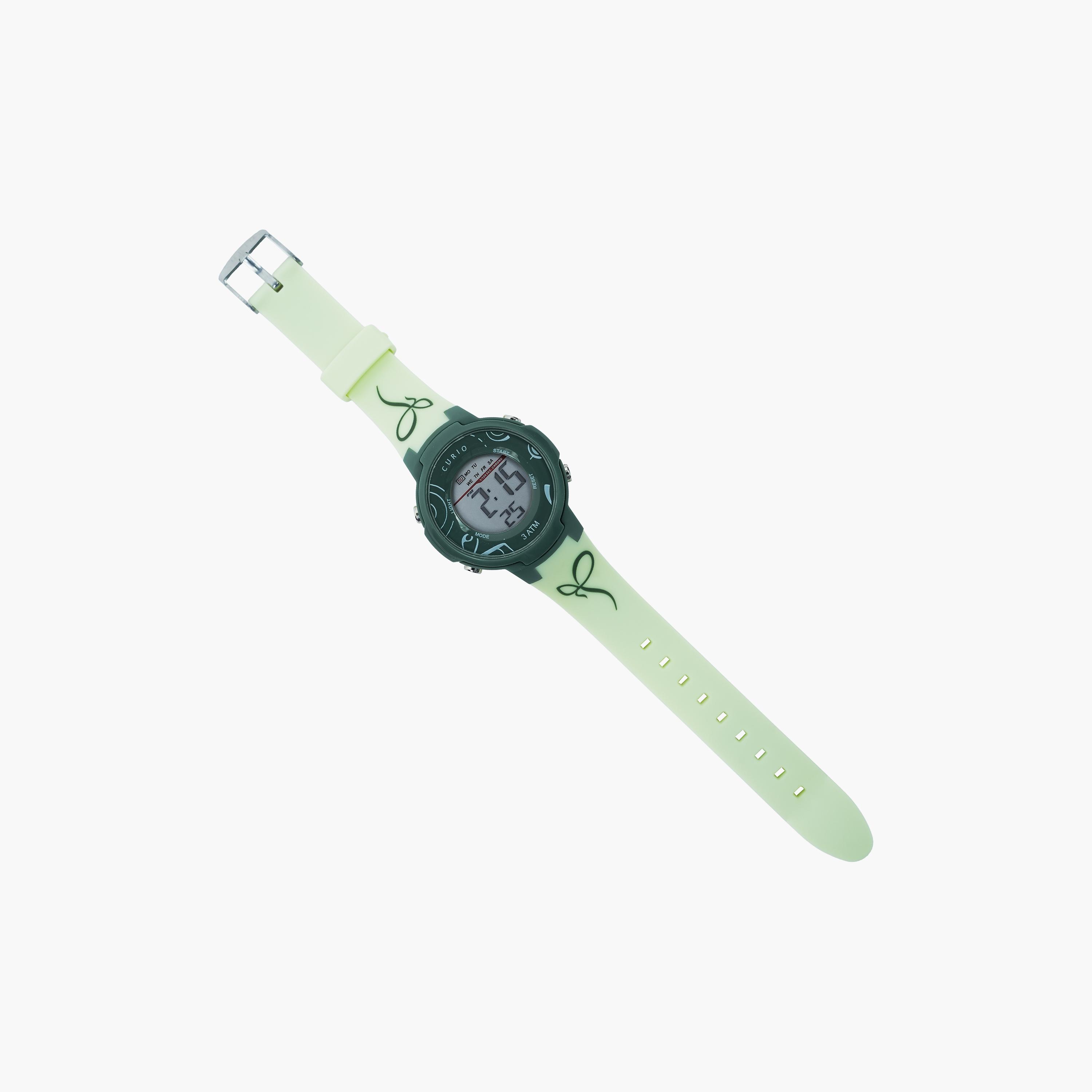 Curio Kids 38mm Green  Strap Smart Watch - CU-8211L-3-girls-accessories-watches-image-4