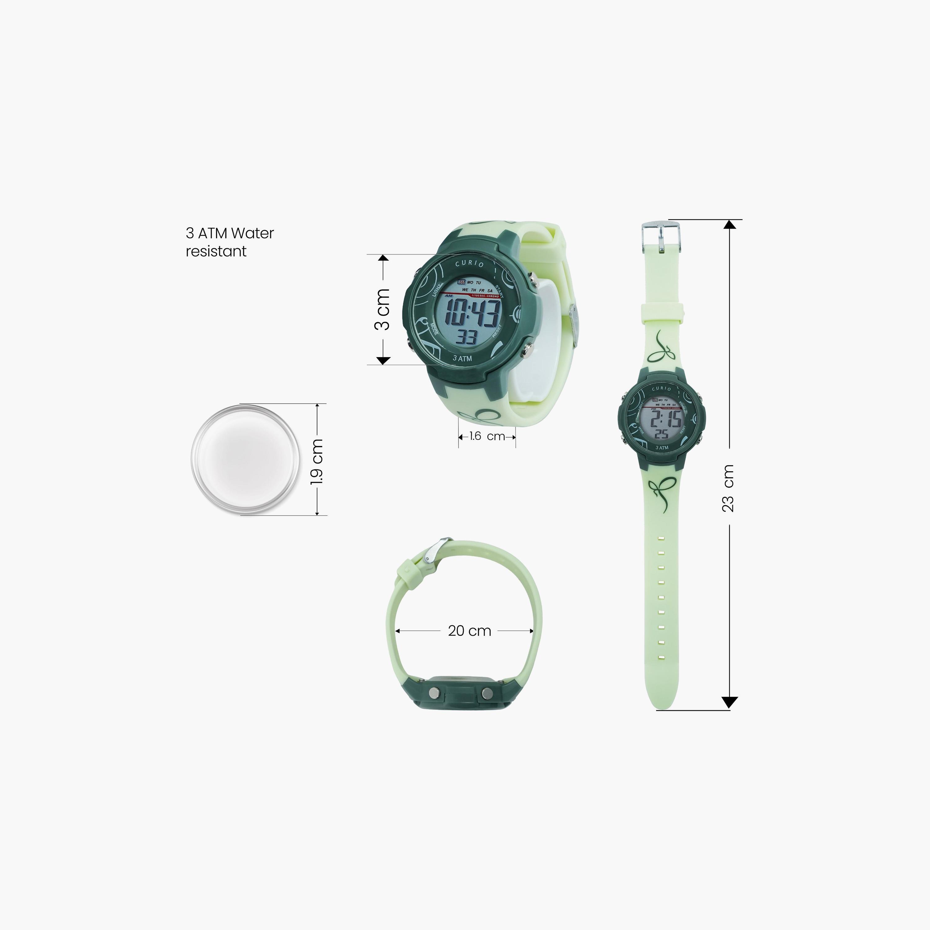Curio Kids 38mm Green  Strap Smart Watch - CU-8211L-3-girls-accessories-watches-image-5