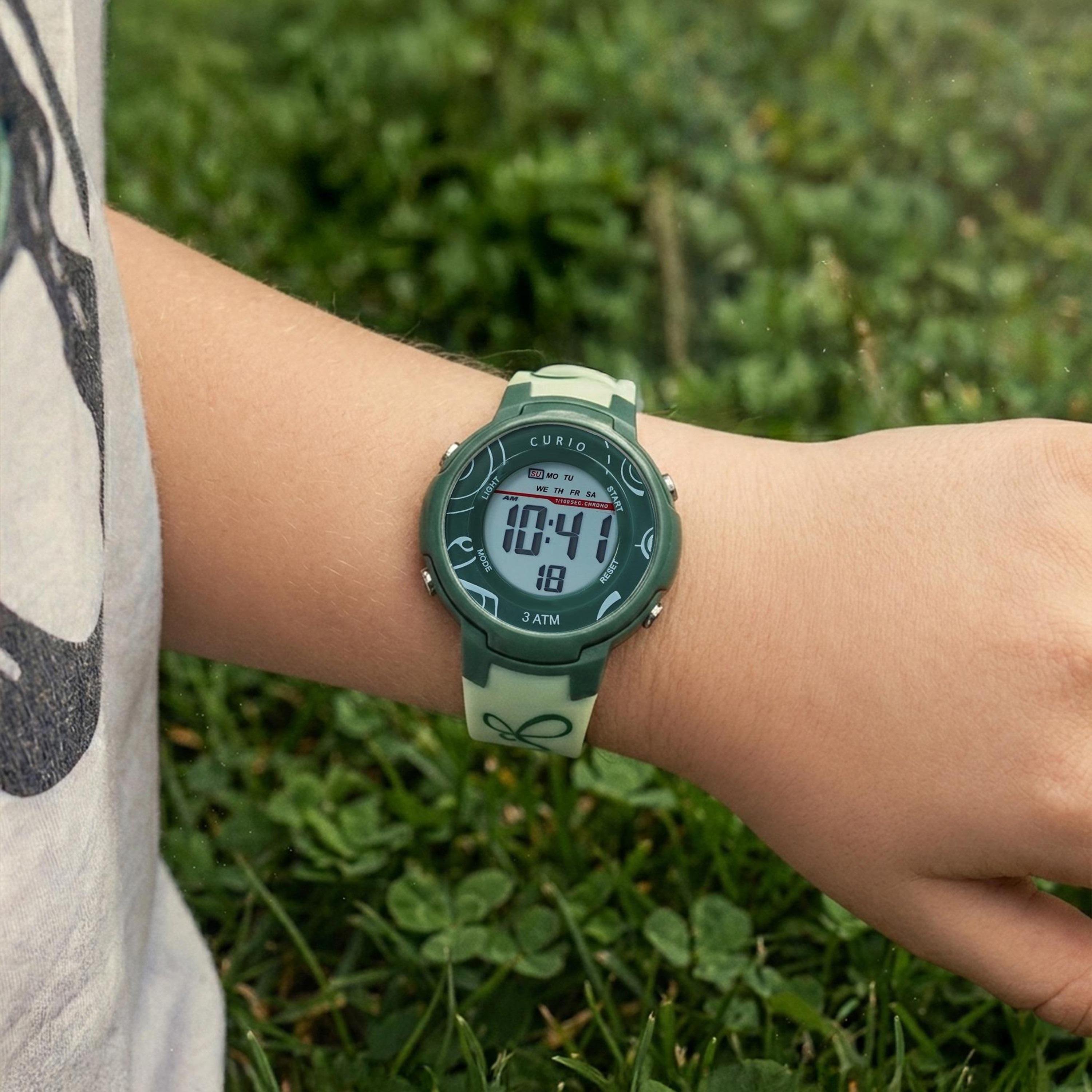 Curio Kids 38mm Green  Strap Smart Watch - CU-8211L-3-girls-accessories-watches-image-6