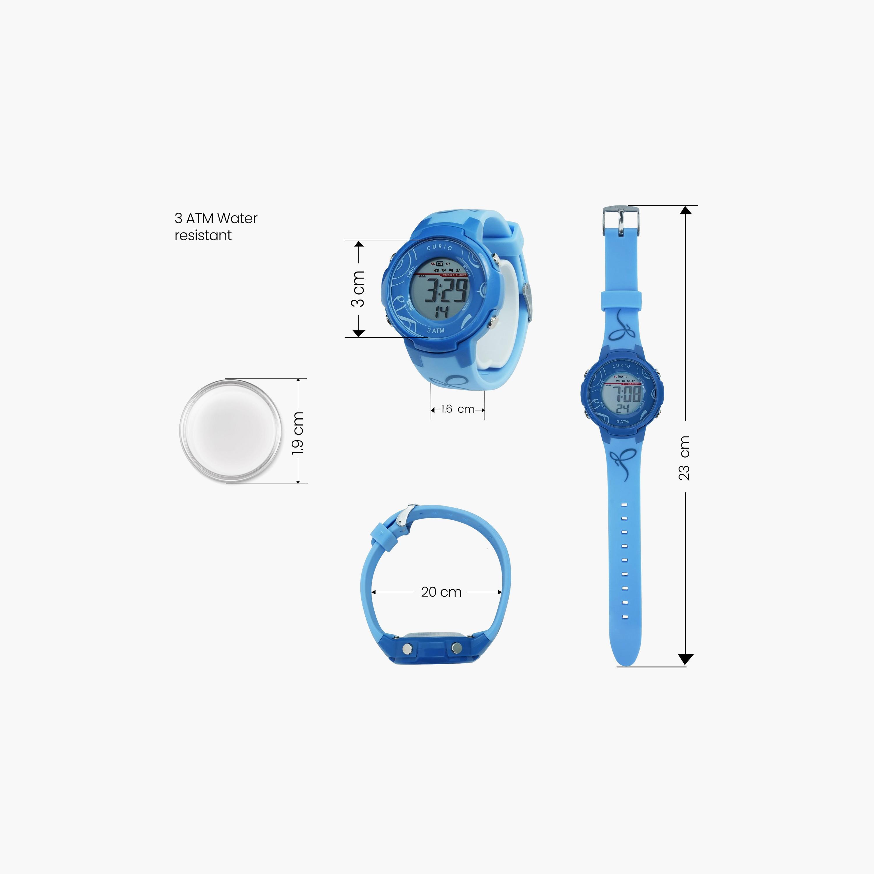 Curio Kids 38mm Blue  Strap Smart Watch - CU-8211L-4-girls-accessories-watches-image-4