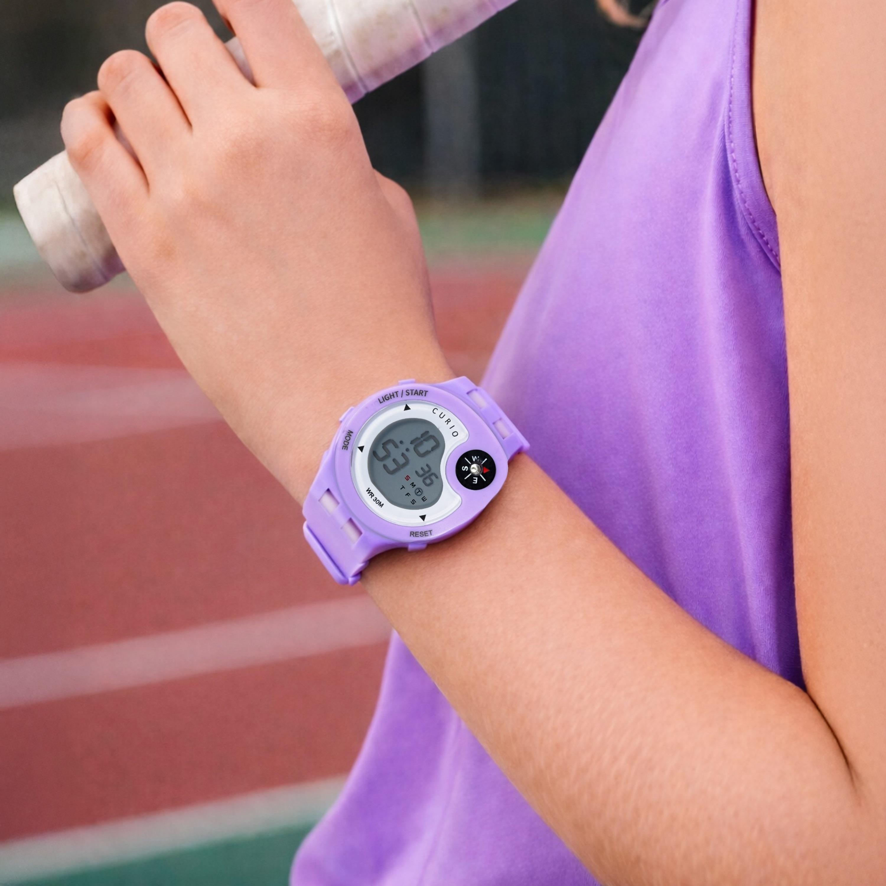Curio Kids 40mm Purple  Strap Smart Watch - CU-2323L-4-girls-accessories-watches-image-5
