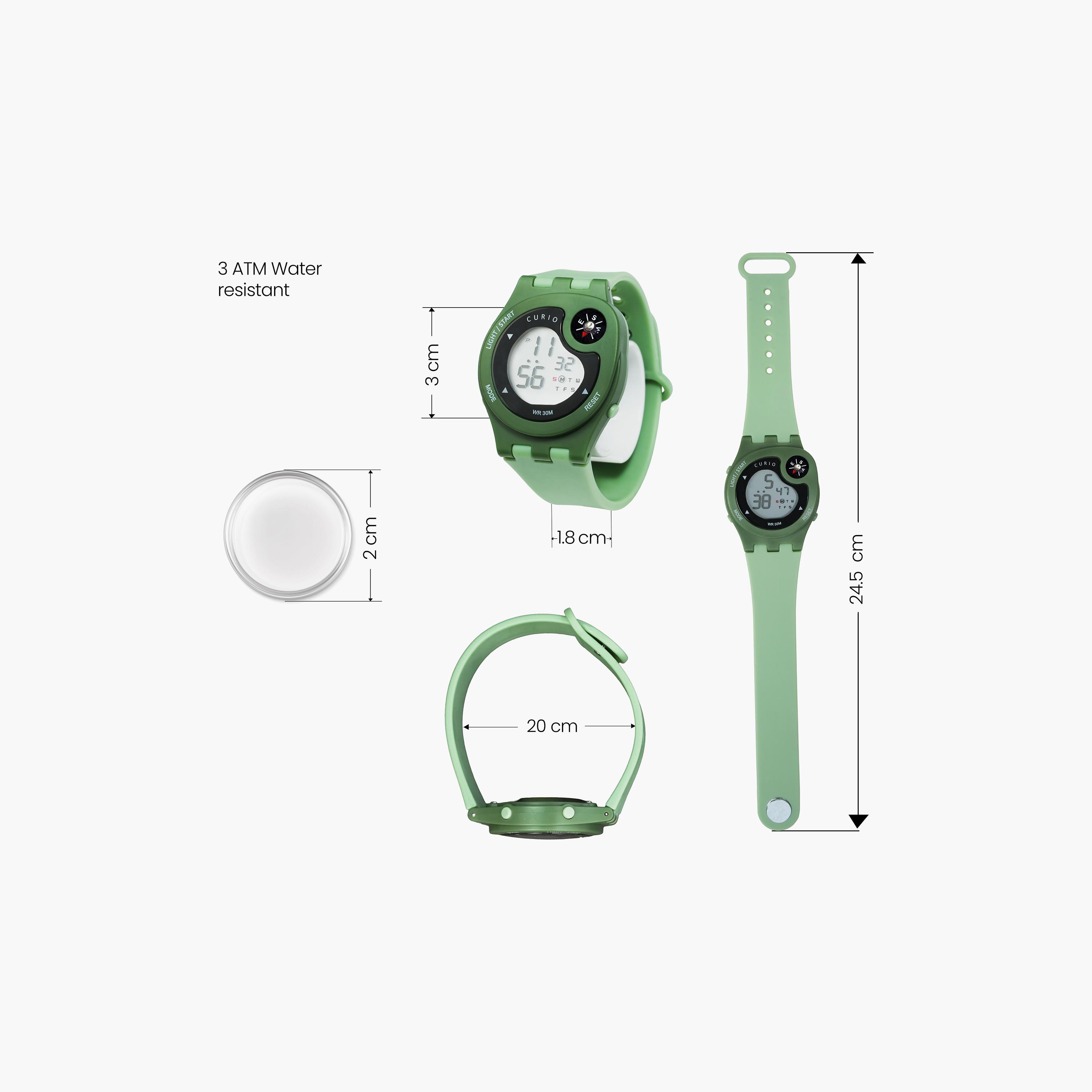 Curio Kids 40mm Green  Strap Smart Watch - CU-2323L-7-girls-accessories-watches-image-4