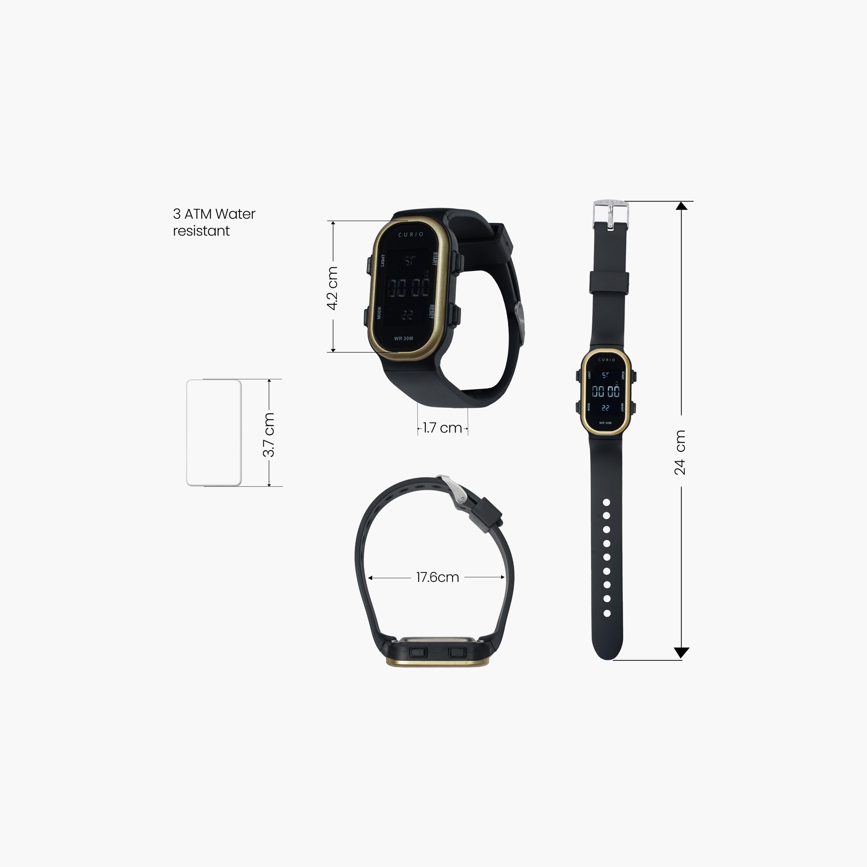 Curio Kids 26mm Black Strap Smart Watch - CU-24207-2-girls-accessories-watches-image-4