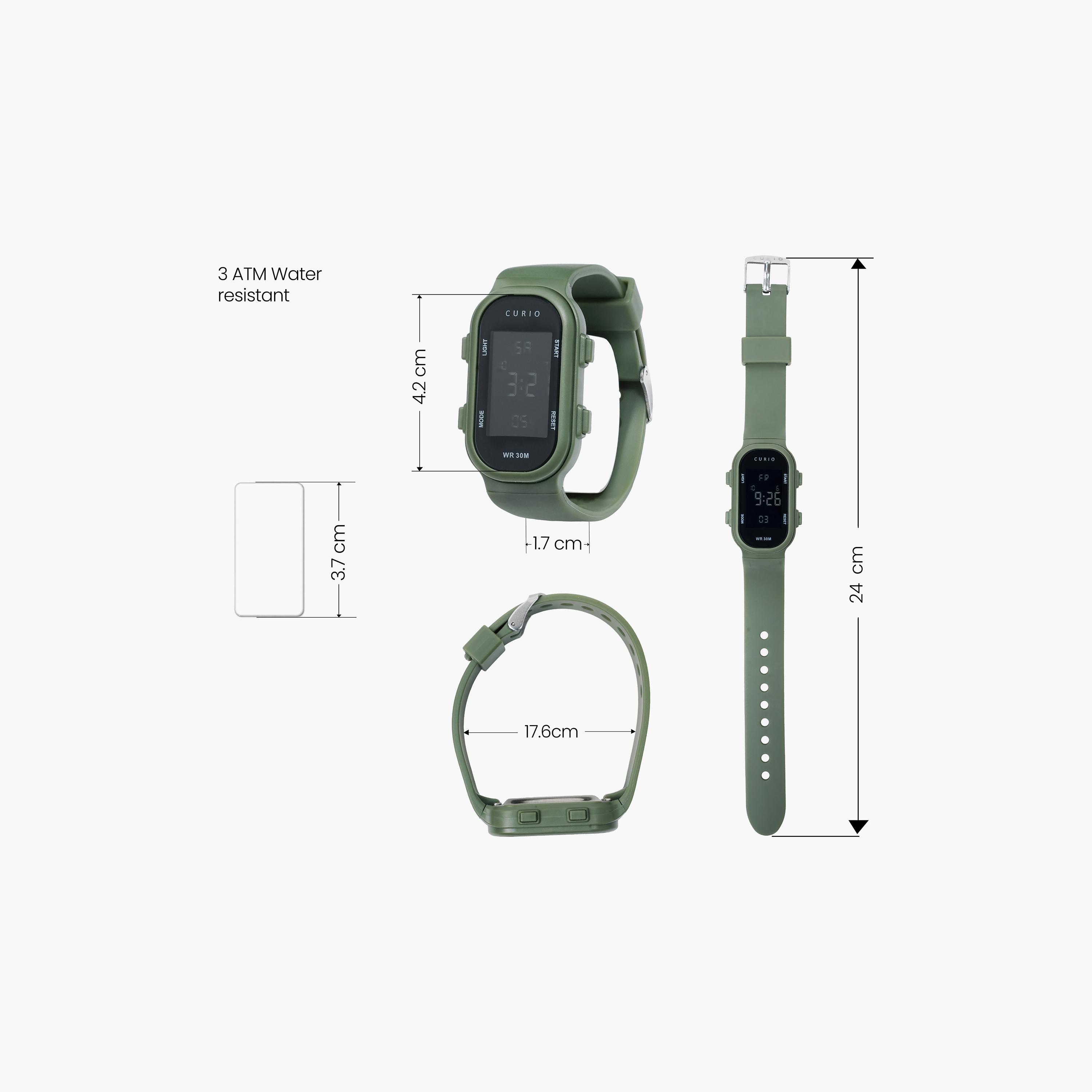 Curio Kids 26mm Green  Strap Smart Watch - CU-24207-4-girls-accessories-watches-image-5