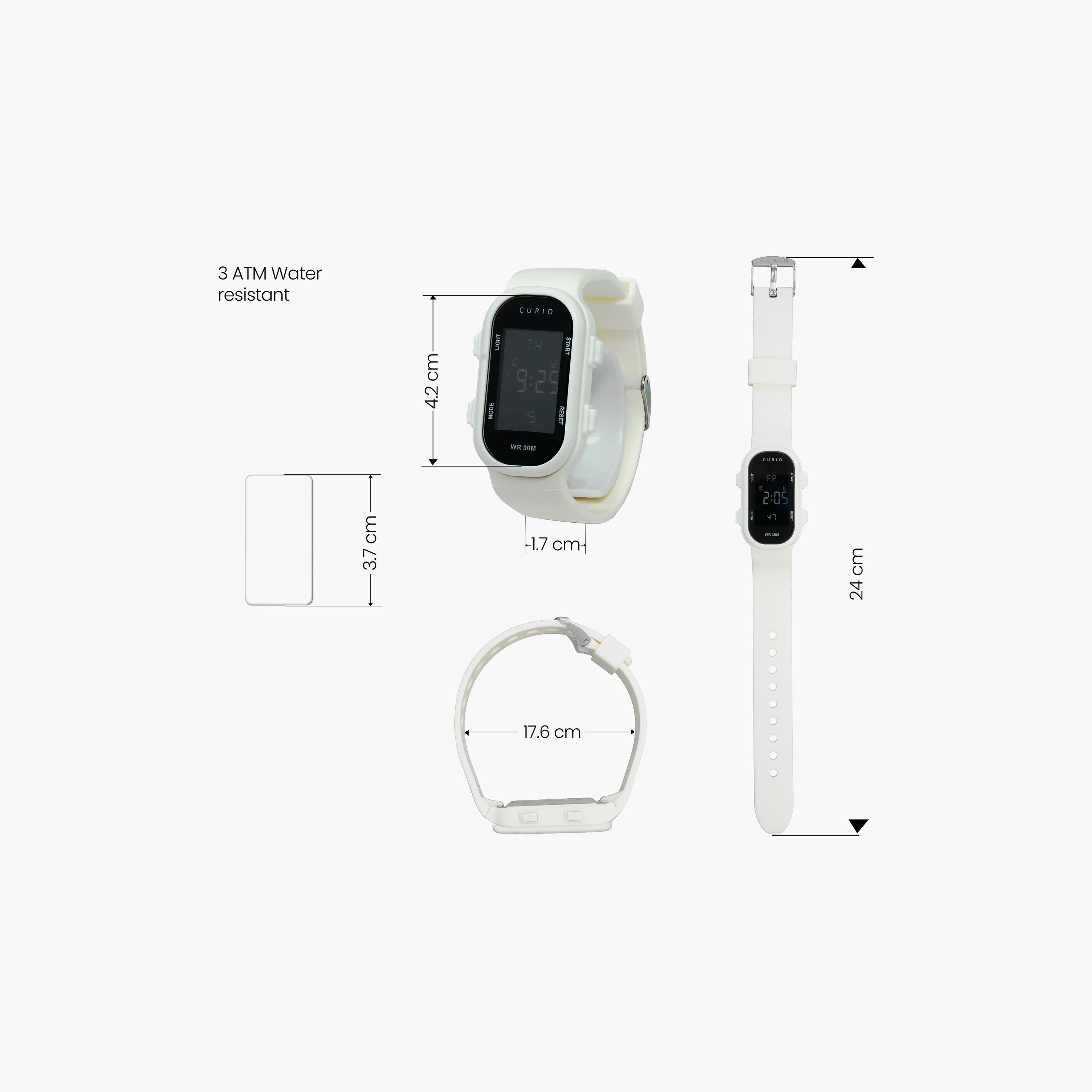 Curio Kids 26mm White  Strap Smart Watch - CU-24207-5-girls-accessories-watches-image-4