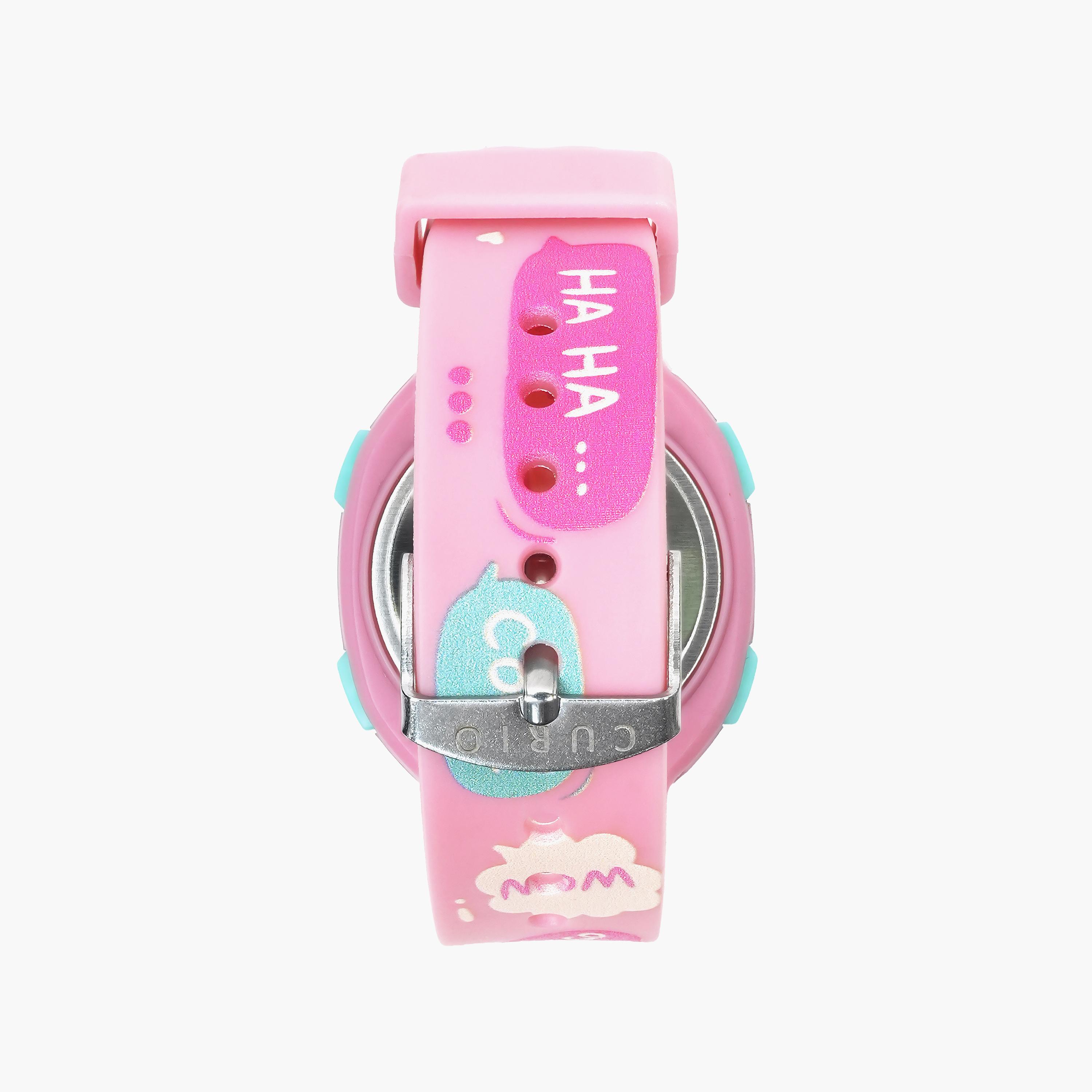 Curio Kids 37mm Pink  Strap Smart Watch - CU-2207LK-3-girls-accessories-watches-image-2