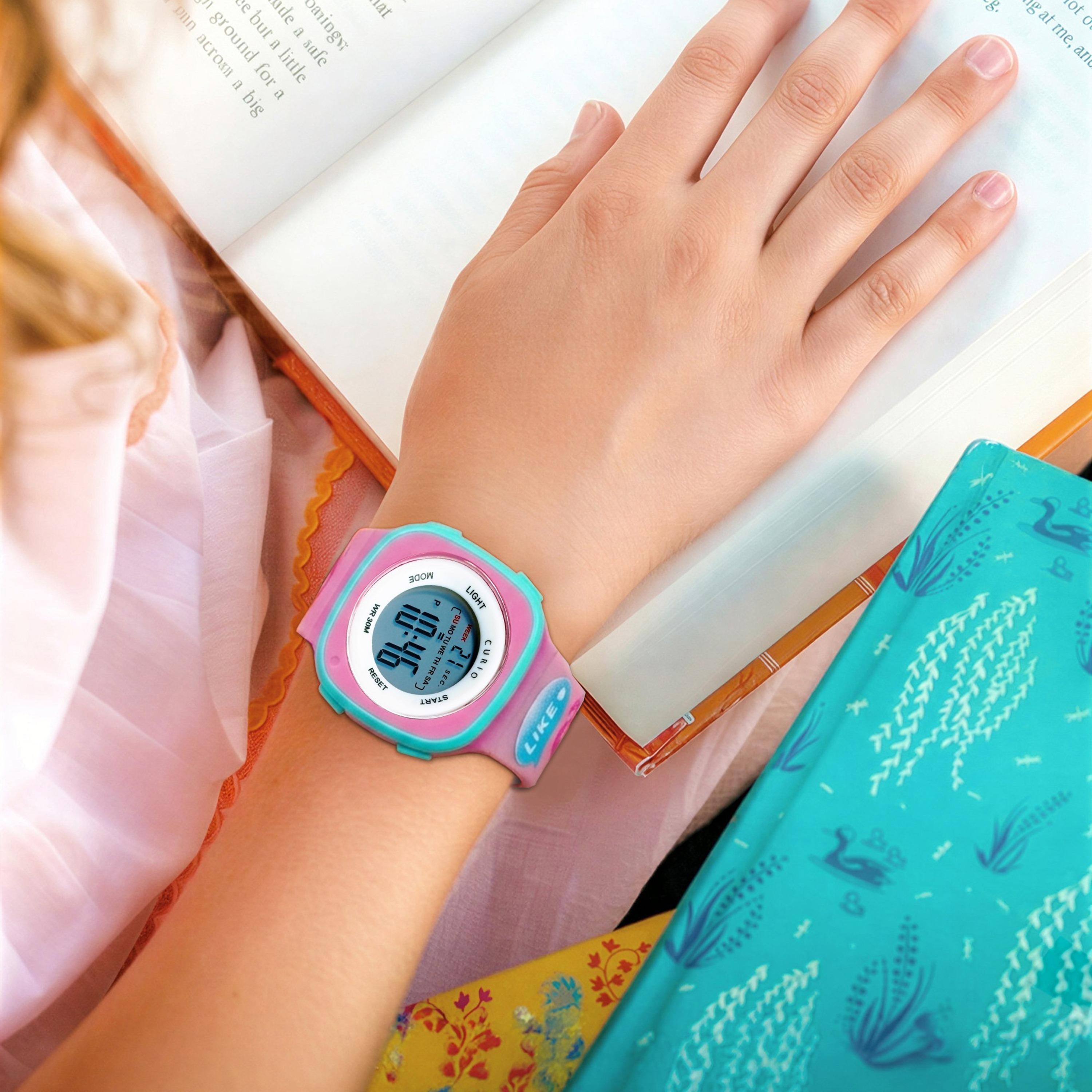 Curio Kids 37mm Pink  Strap Smart Watch - CU-2207LK-3-girls-accessories-watches-image-5