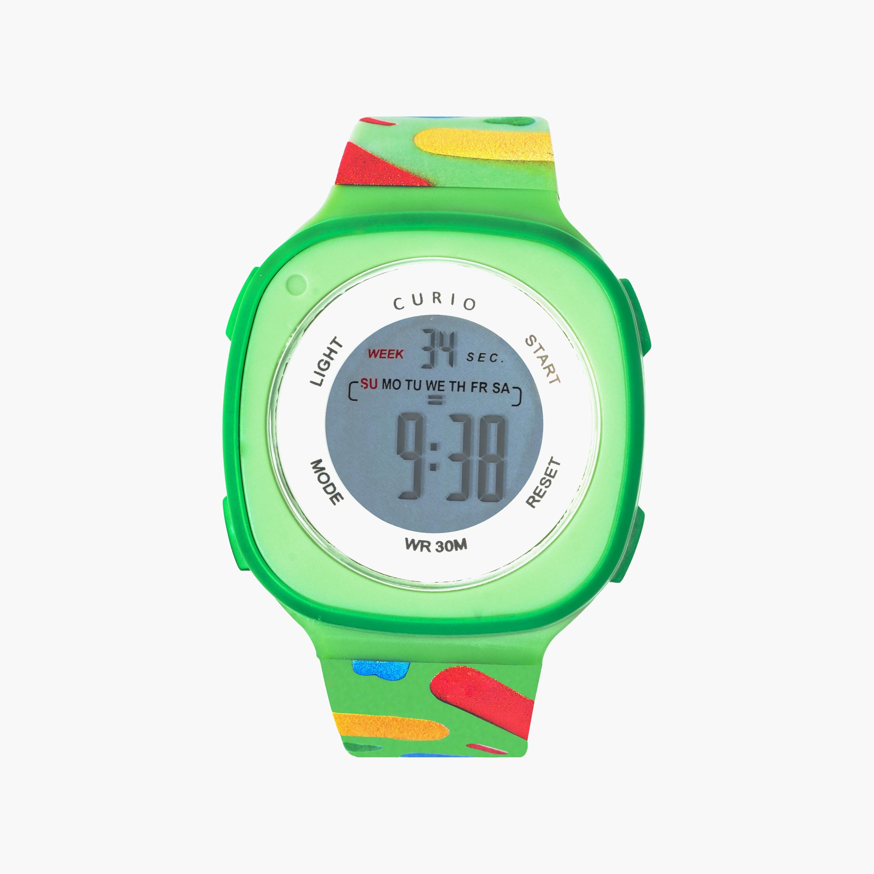 Curio Kids 37mm Green  Strap Smart Watch - CU-2207LK-5-girls-accessories-watches-image-1
