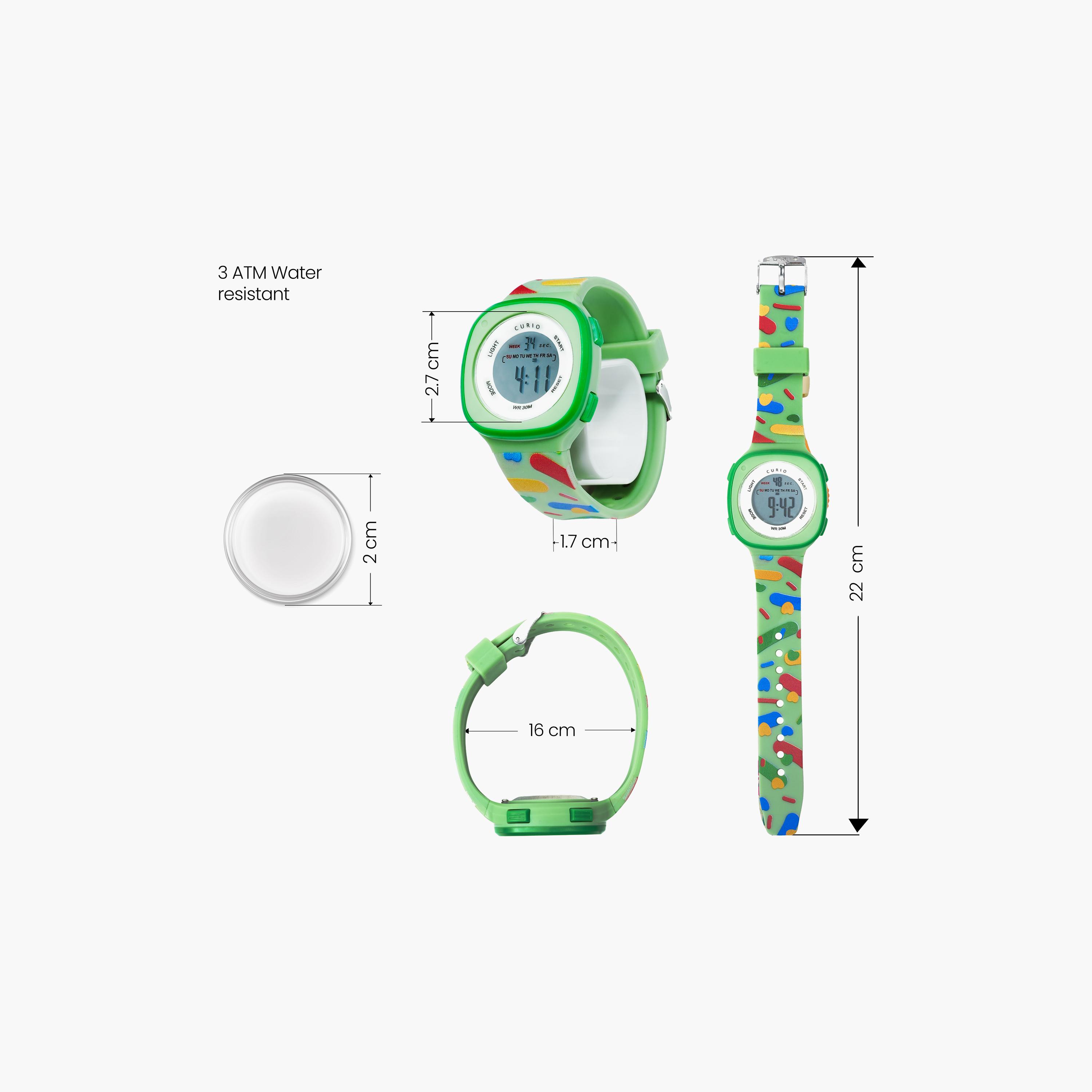 Curio Kids 37mm Green  Strap Smart Watch - CU-2207LK-5-girls-accessories-watches-image-5