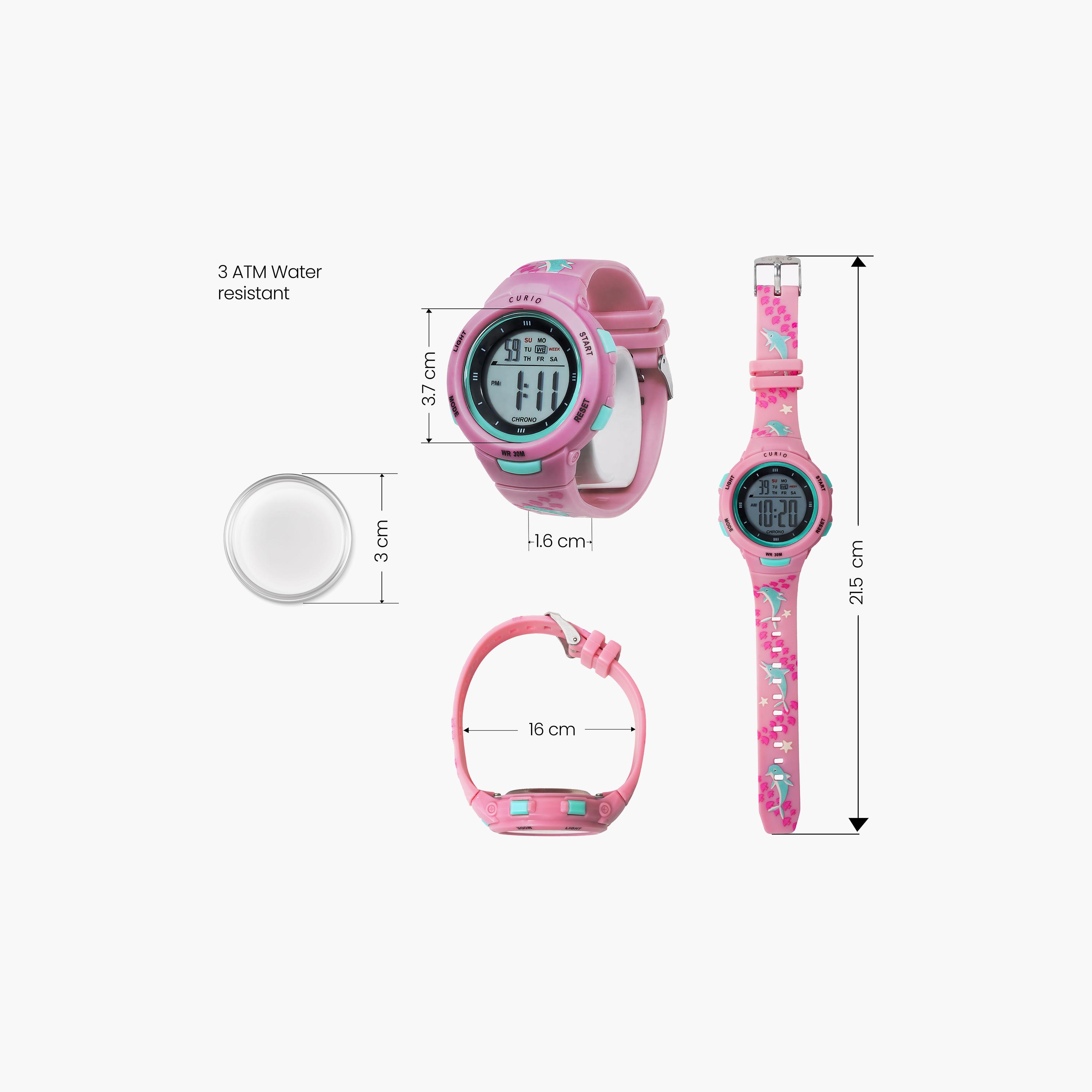 Curio Kids 41mm Pink  Strap Smart Watch - CU-8217LK-10-girls-accessories-watches-image-5