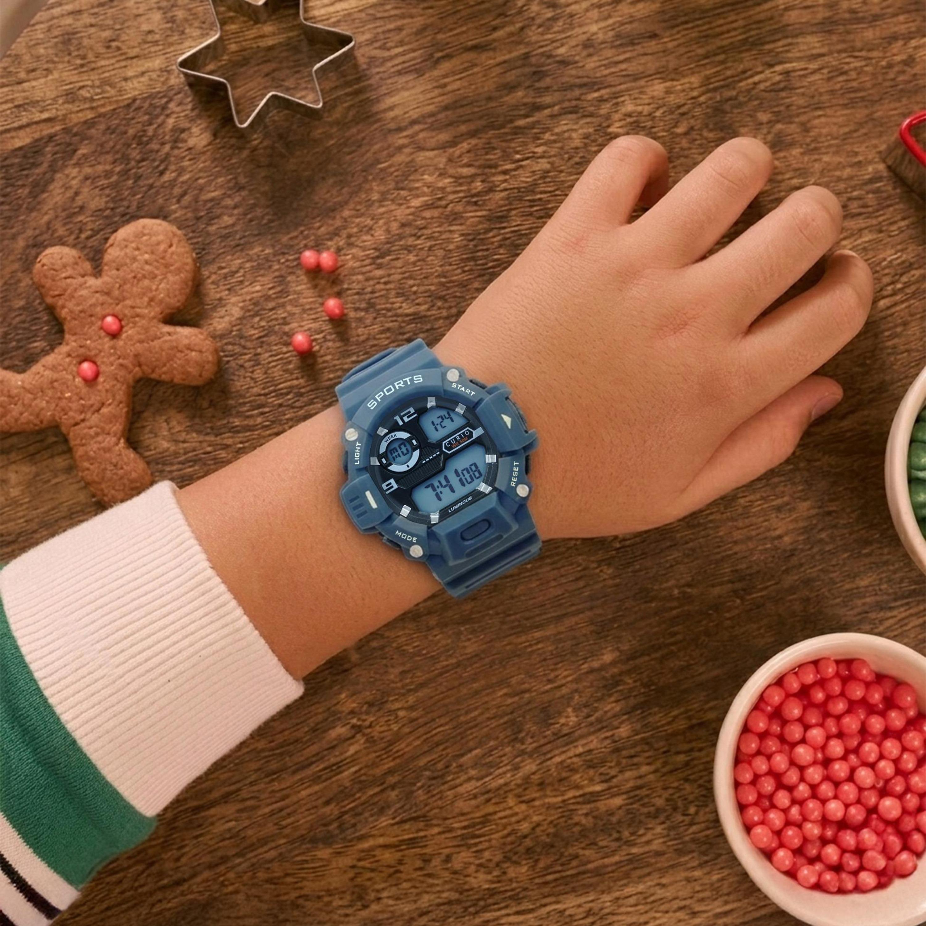 Curio Kids 35mm Blue  Strap Smart Watch - CU-2131G-5-girls-accessories-watches-image-5