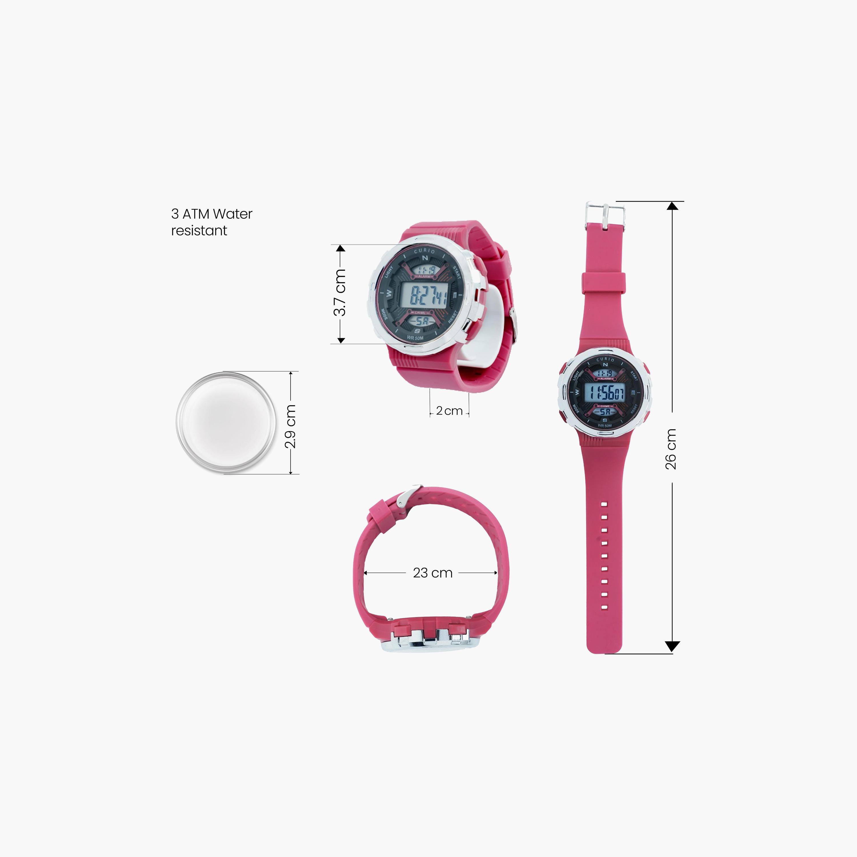 Curio Kids 29mm Pink  Strap Smart Watch - CU-2301G-5-girls-accessories-watches-image-4
