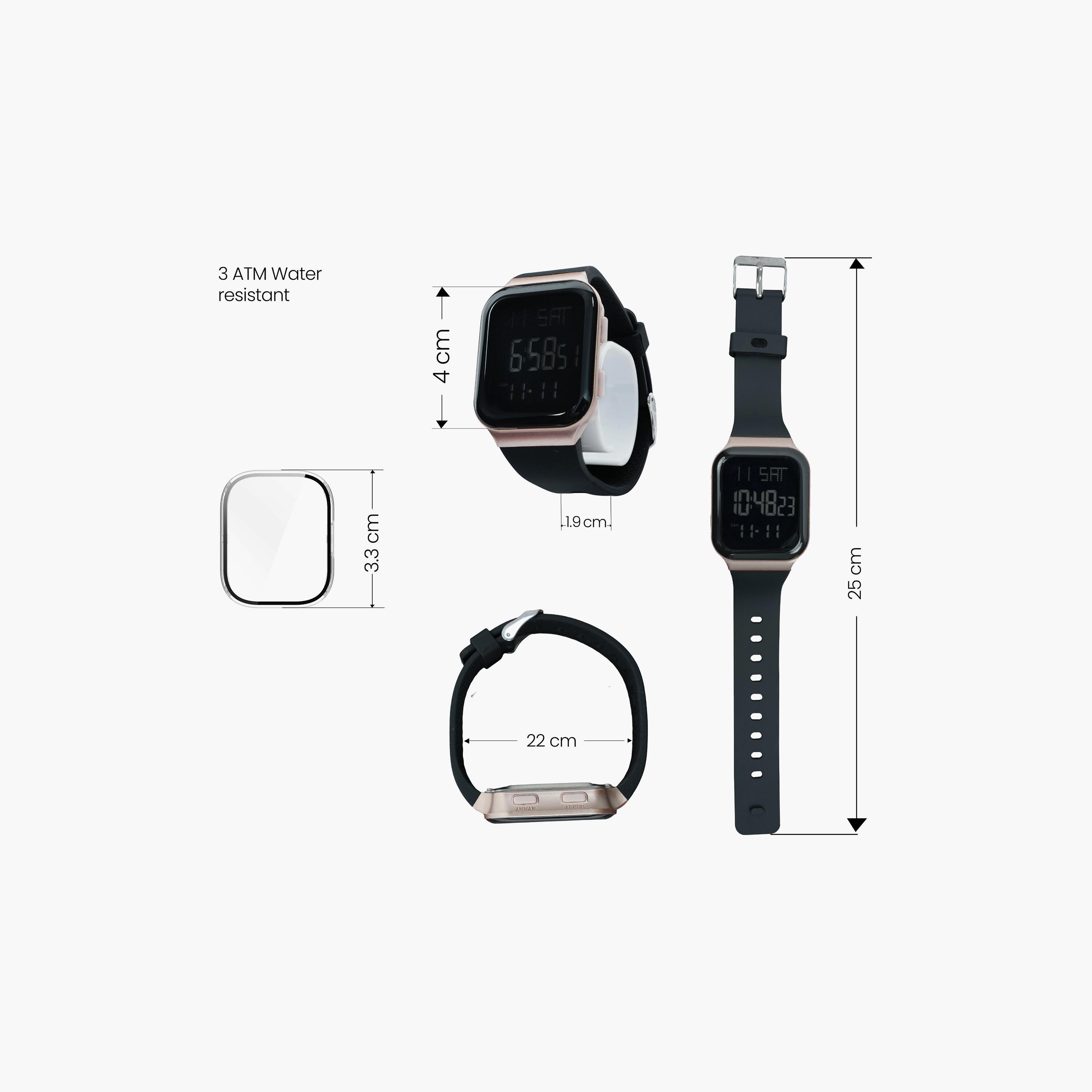 ساعة ذكية للأطفال من كوريو، مقاس 33 مم، بسوار أسود - CU-2339LH-3-girls-accessories-watches-image-5