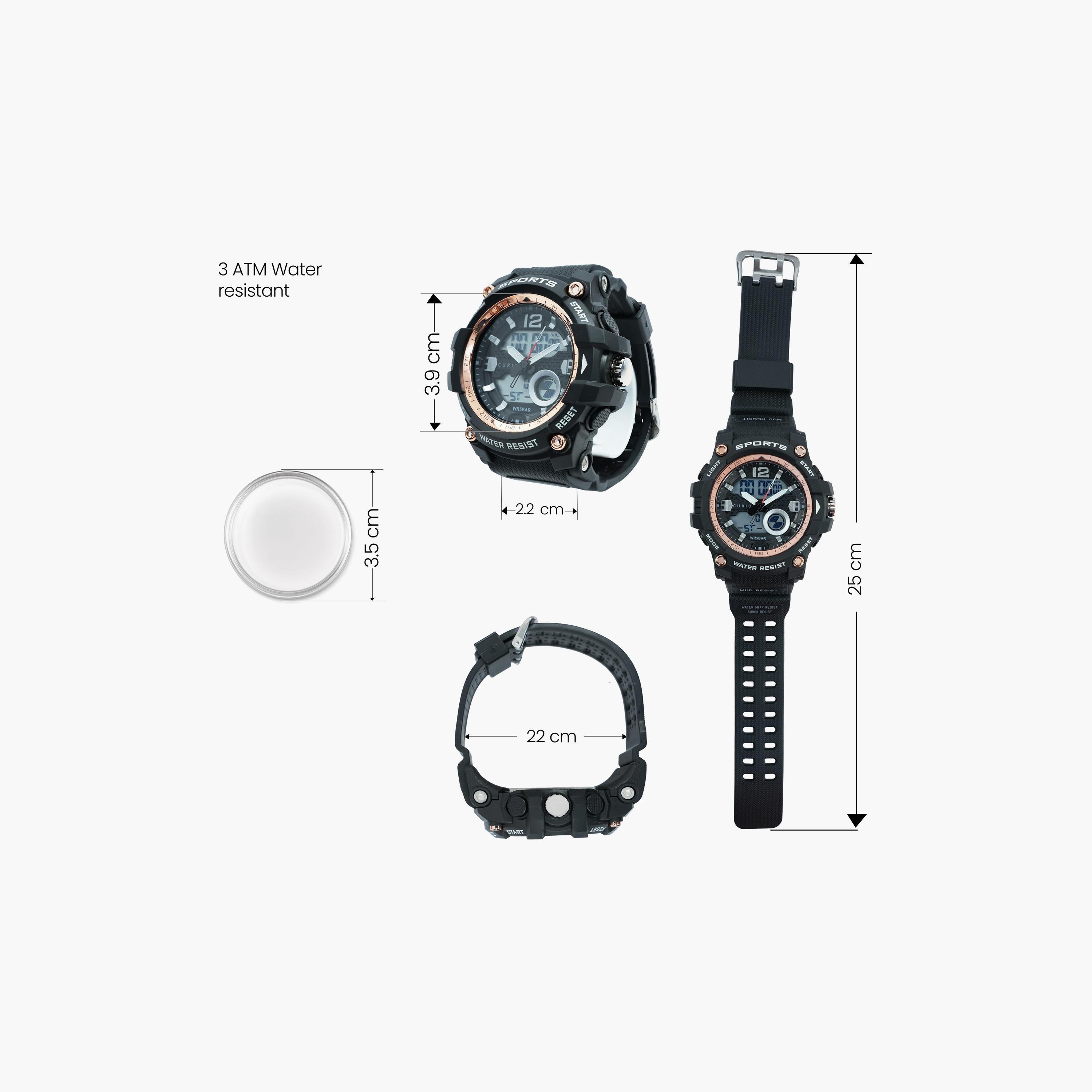 ساعة ذكية للأطفال من كوريو، مقاس 55 مم، بسوار أسود - CU-2129GAD-3-girls-accessories-watches-image-4
