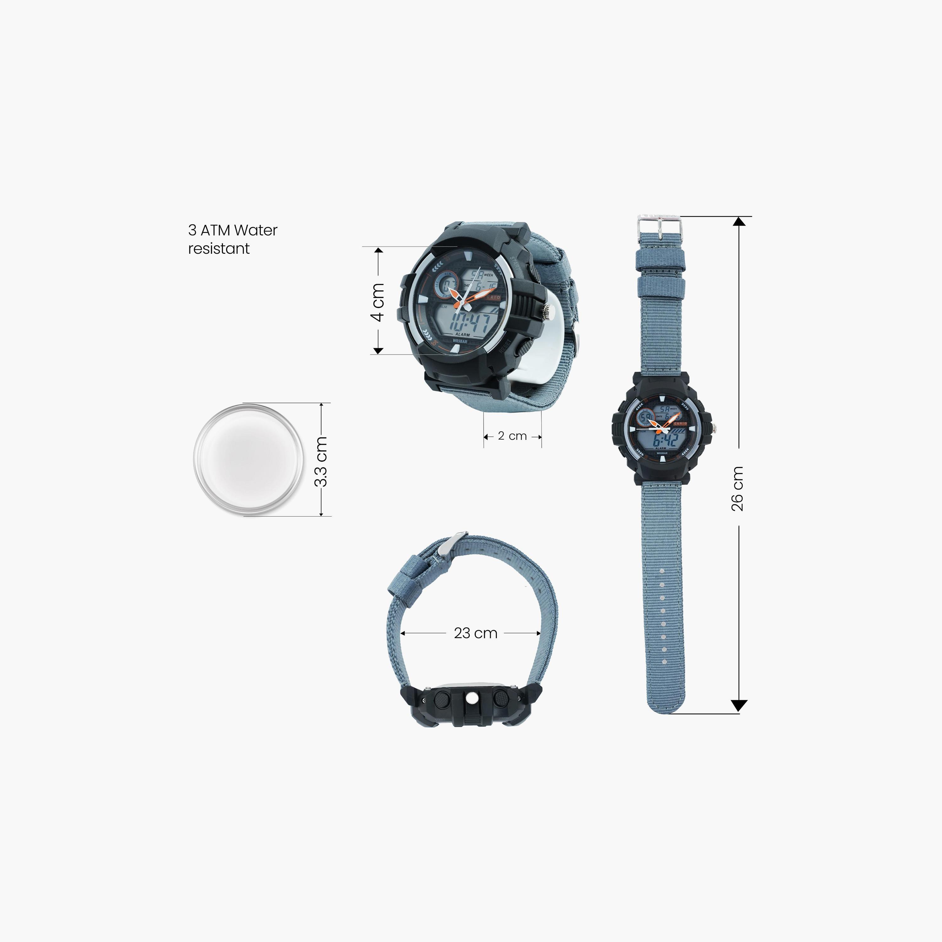 ساعة ذكية للأطفال من كوريو، مقاس 49 مم، بحزام رمادي - CU-24901-2-girls-accessories-watches-image-3