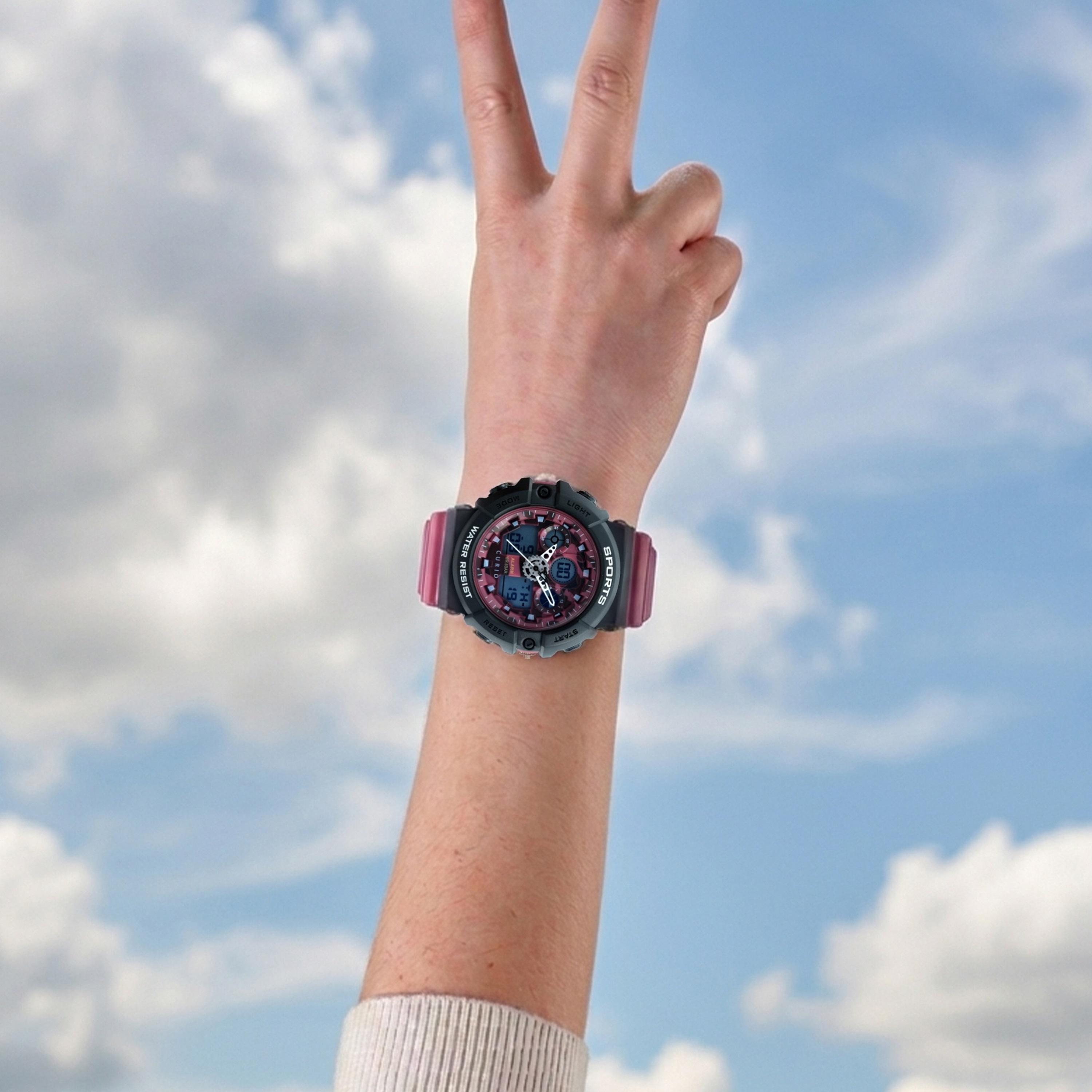 Curio Kids 52mm red Strap Smart Watch - CU-2246GAD-4-girls-accessories-watches-image-5
