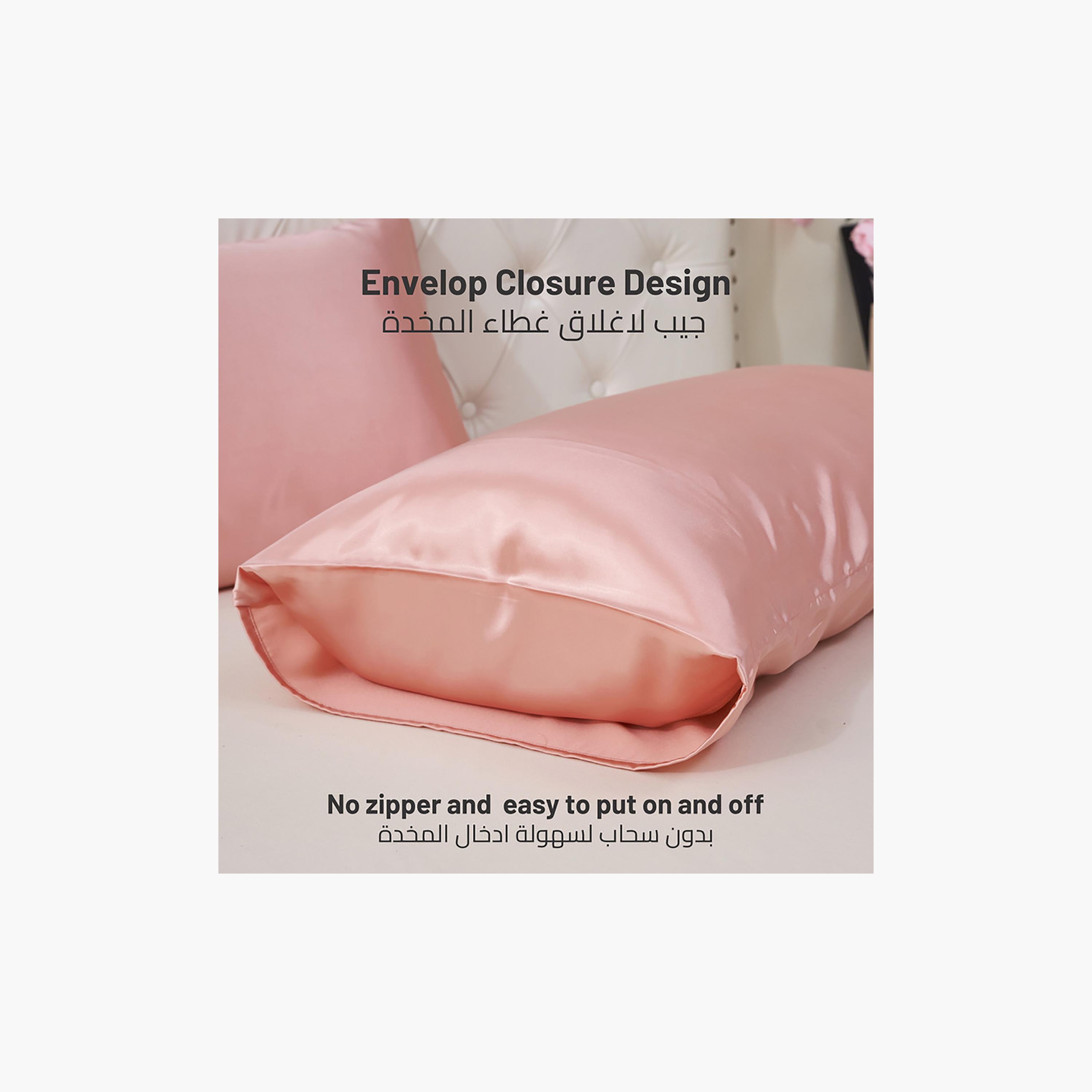 Donetella Satin Hypoallergenic Pillowcases Breathable - 50X75 Cm-household-bedding-sheetsandpillowcases-pillowcases-image-4