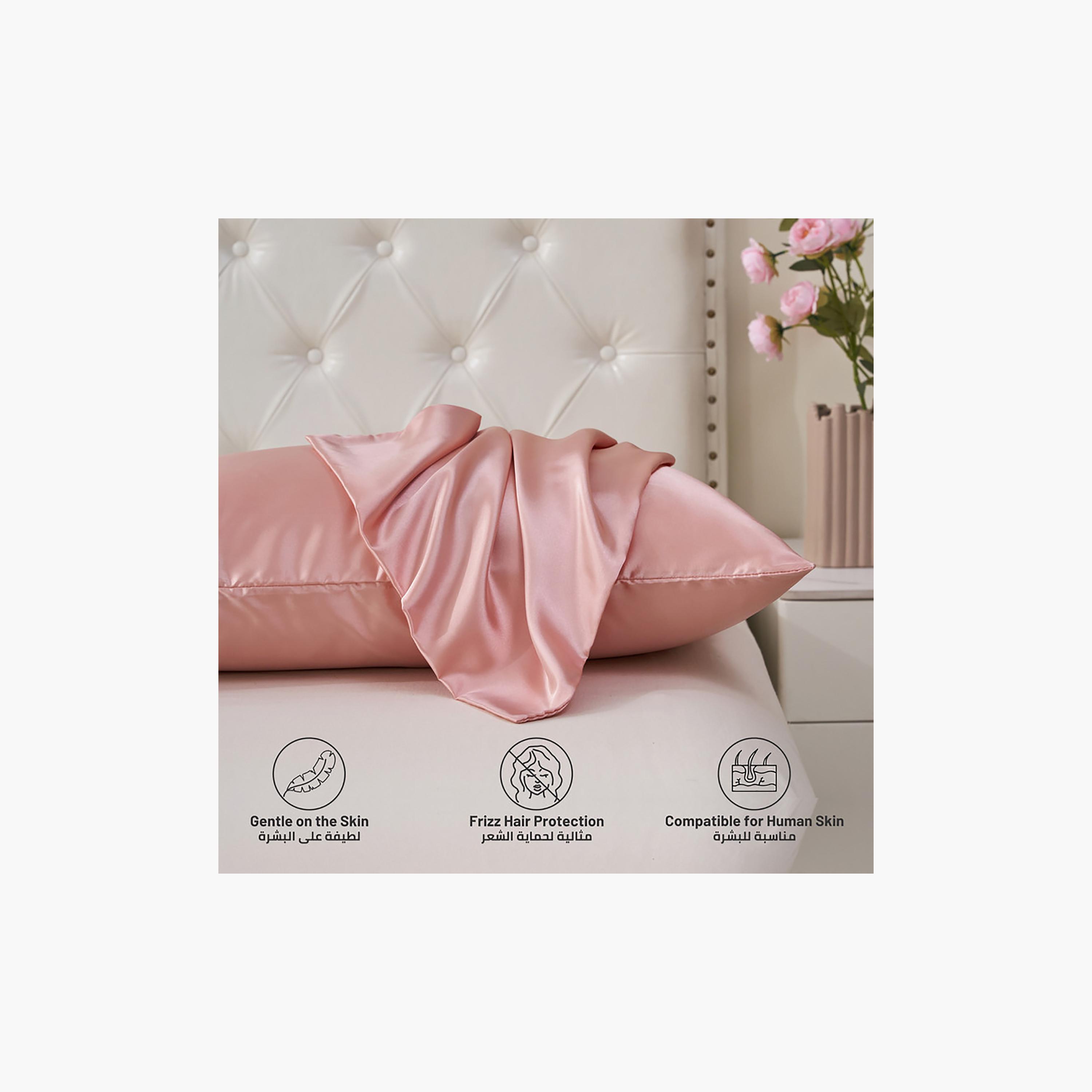 Donetella Satin Hypoallergenic Pillowcases Breathable - 50X75 Cm-household-bedding-sheetsandpillowcases-pillowcases-image-6