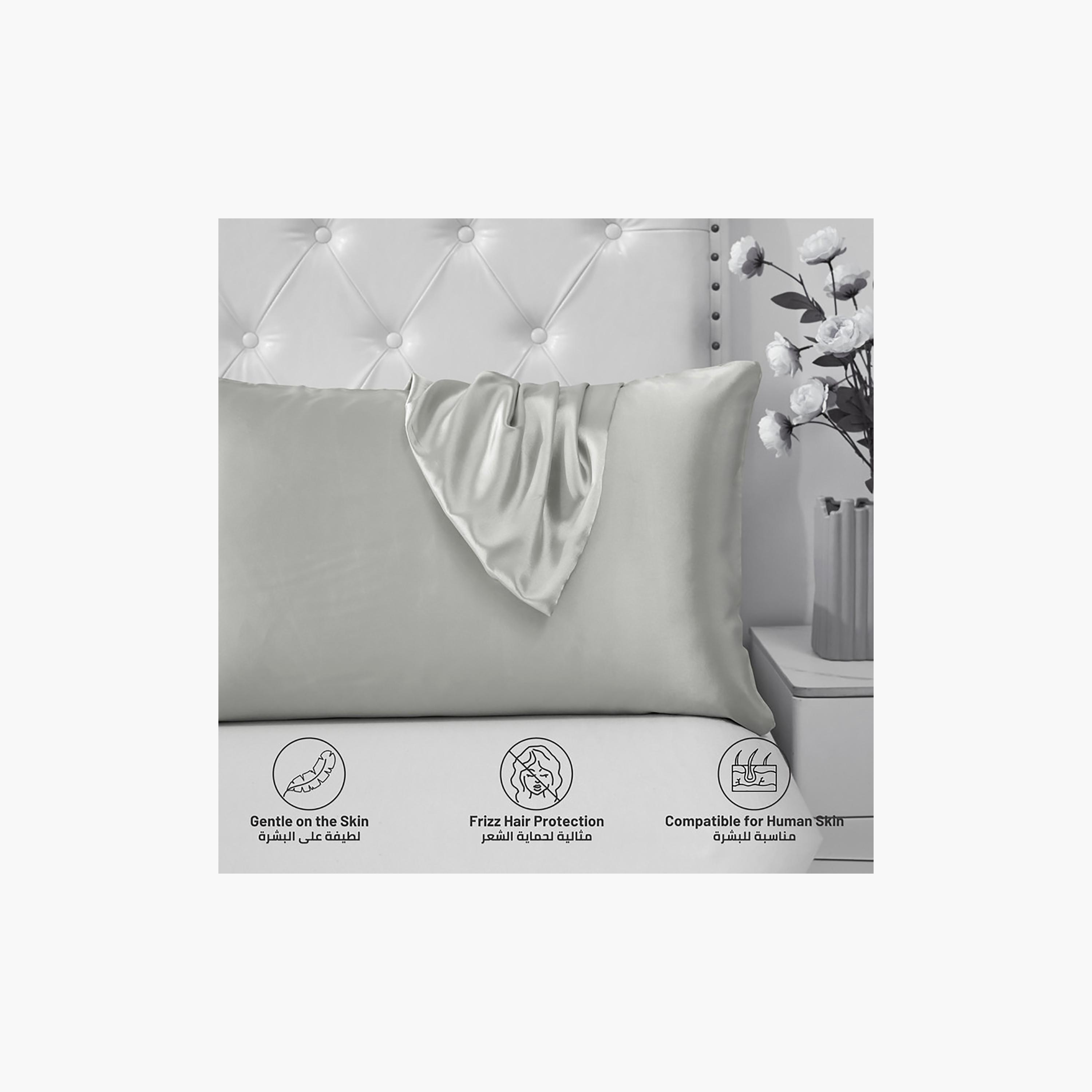 Donetella Satin Hypoallergenic Pillowcases Breathable - 50X75 Cm-household-bedding-sheetsandpillowcases-pillowcases-image-6