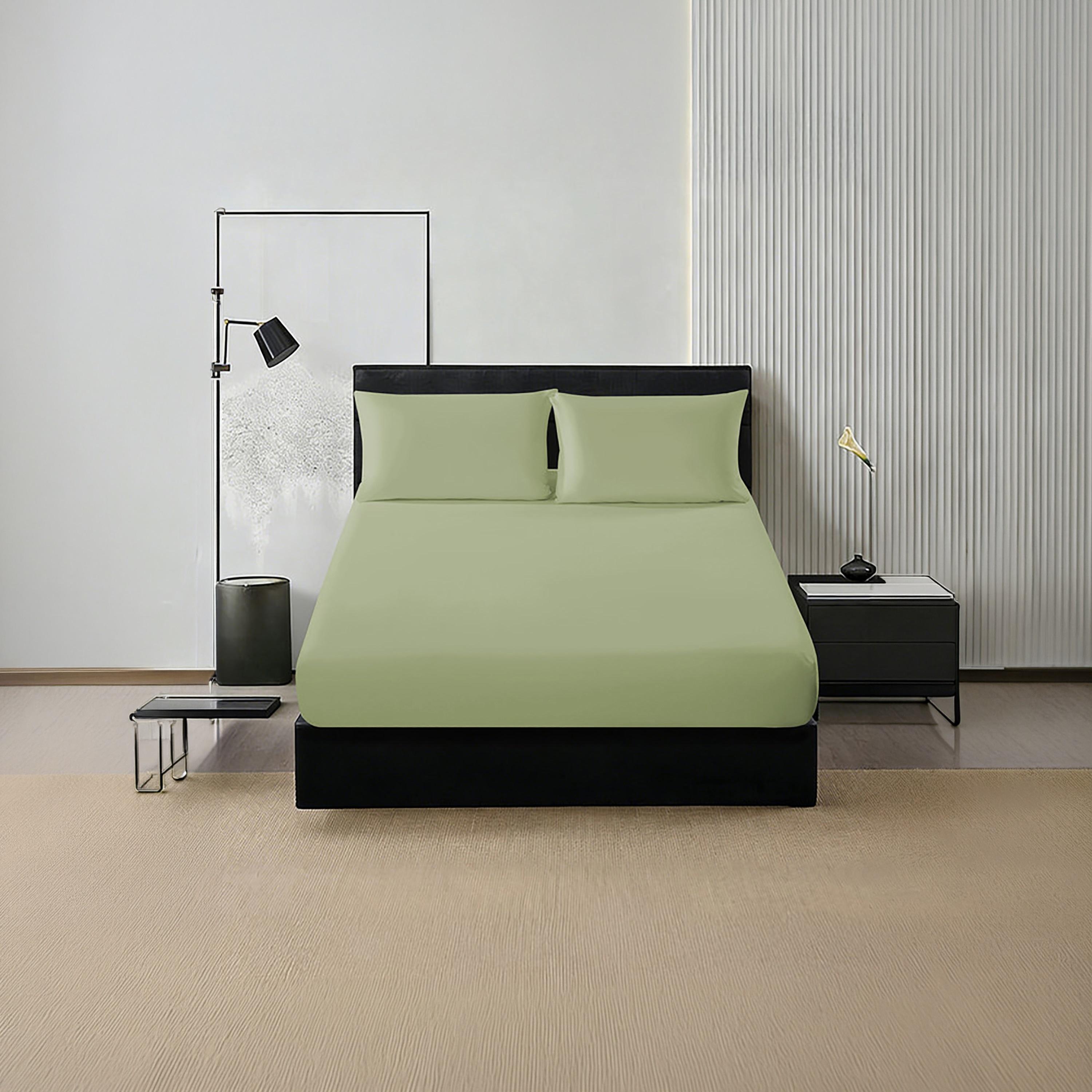 Donetella Solid Single Hypoallergenic Breathable Fitted Sheet Set - 90X200 Cm-household-bedding-sheetsandpillowcases-fittedsheets-image-1