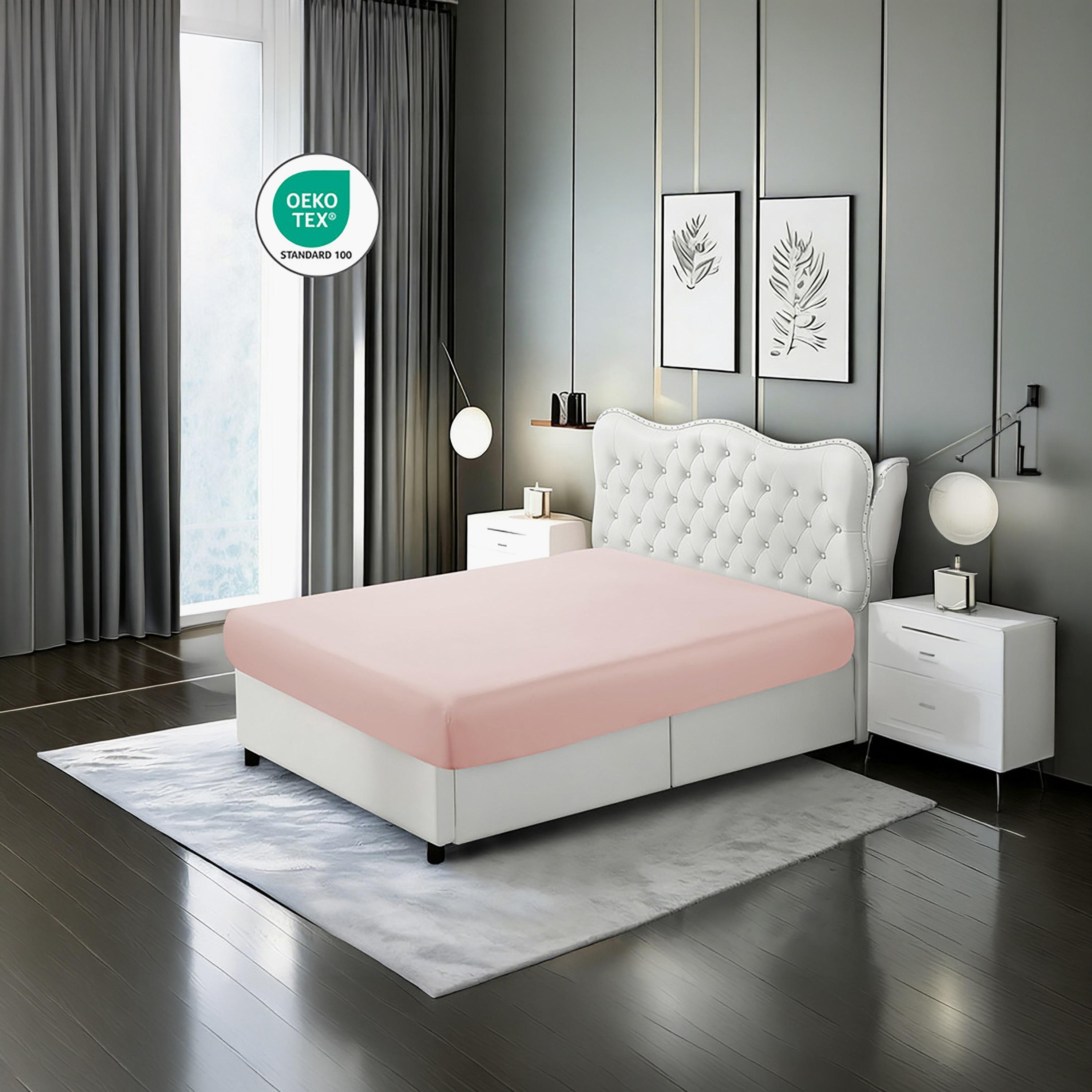 Donetella Solid Single Hypoallergenic Breathable Fitted Sheet Set - 90X200 Cm-household-bedding-sheetsandpillowcases-fittedsheets-image-2
