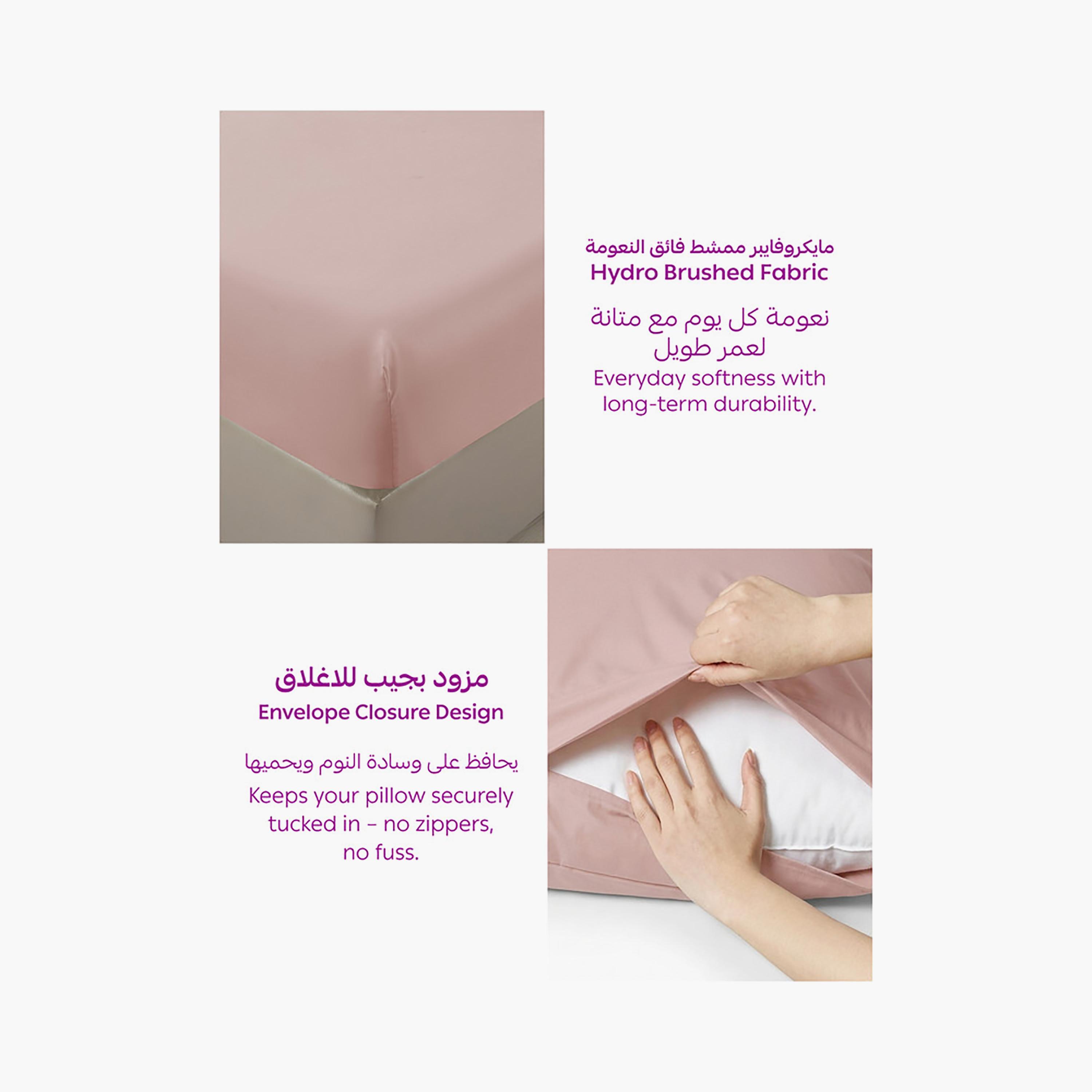 Donetella Solid Single Hypoallergenic Breathable Fitted Sheet Set - 90X200 Cm-household-bedding-sheetsandpillowcases-fittedsheets-image-6