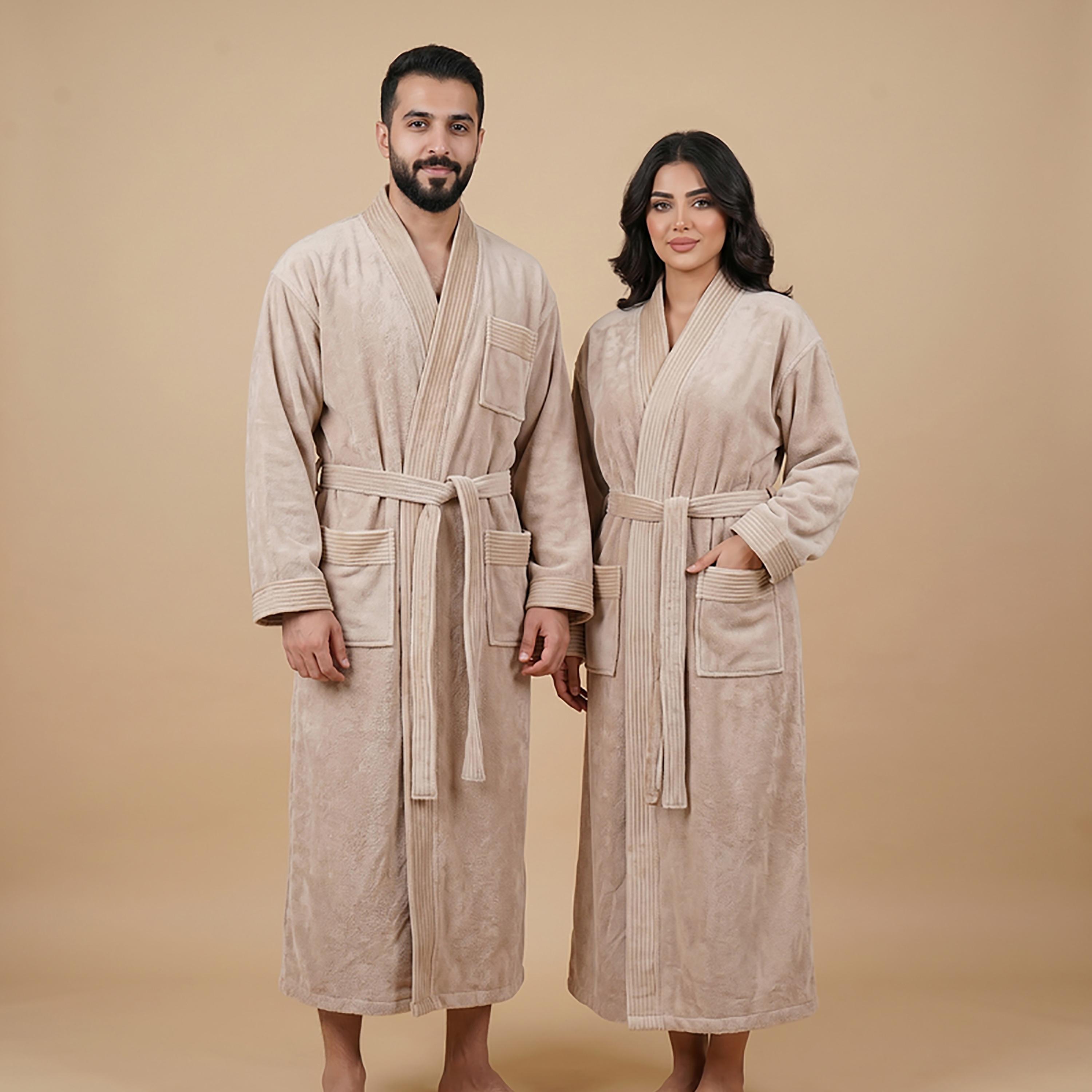 Donetella Microfiber Comfort Collection Solid Soft Bathrobe (Super Absorbent) - Extra Extra Large-household-bathandlaundry-bathlinen-bathrobesandslippers-bathrobes-image-2