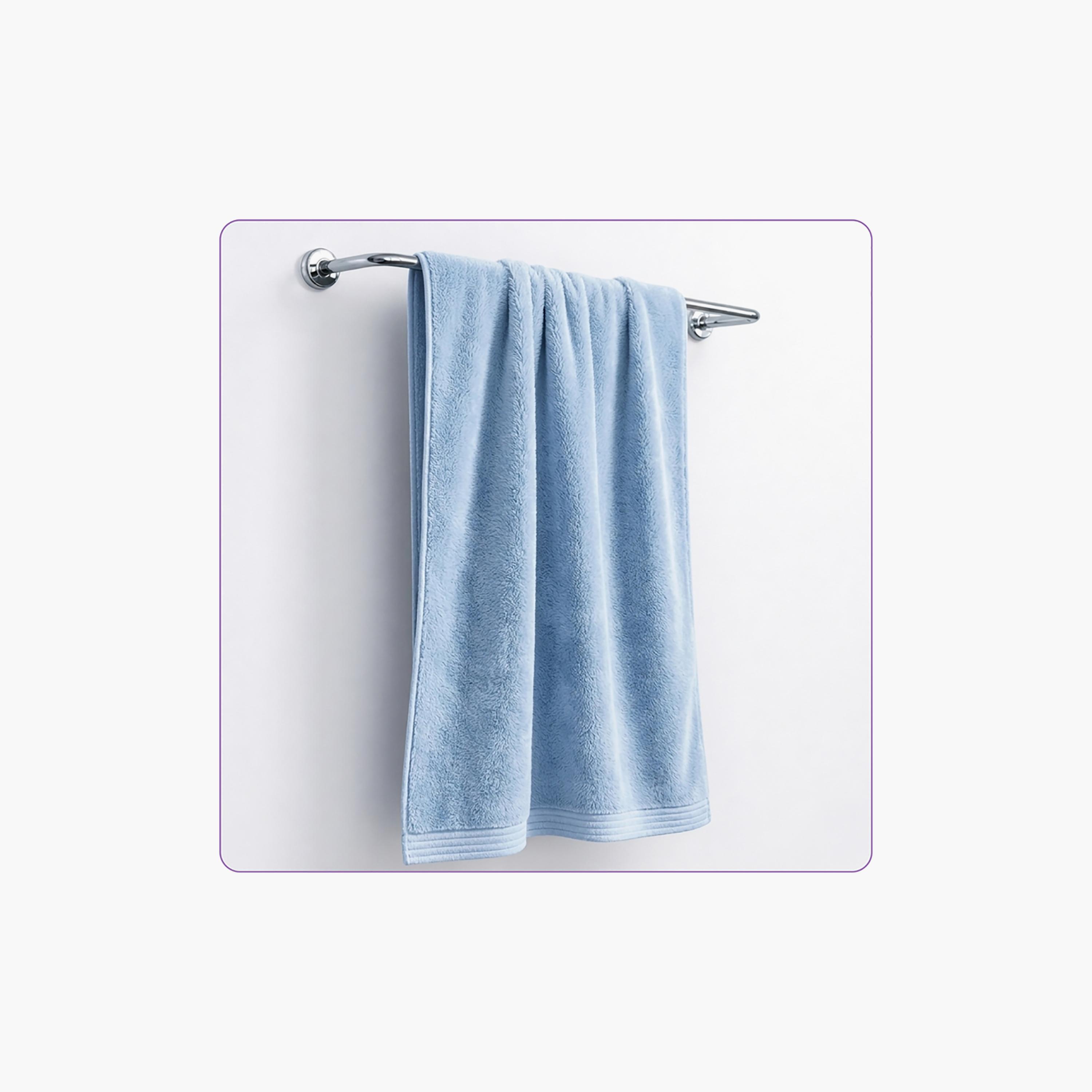 Donetella Microfiber Comfort Collection Solid Soft Bath Towel (Quick-Dry) - Large-household-bathandlaundry-bathlinen-towels-image-2