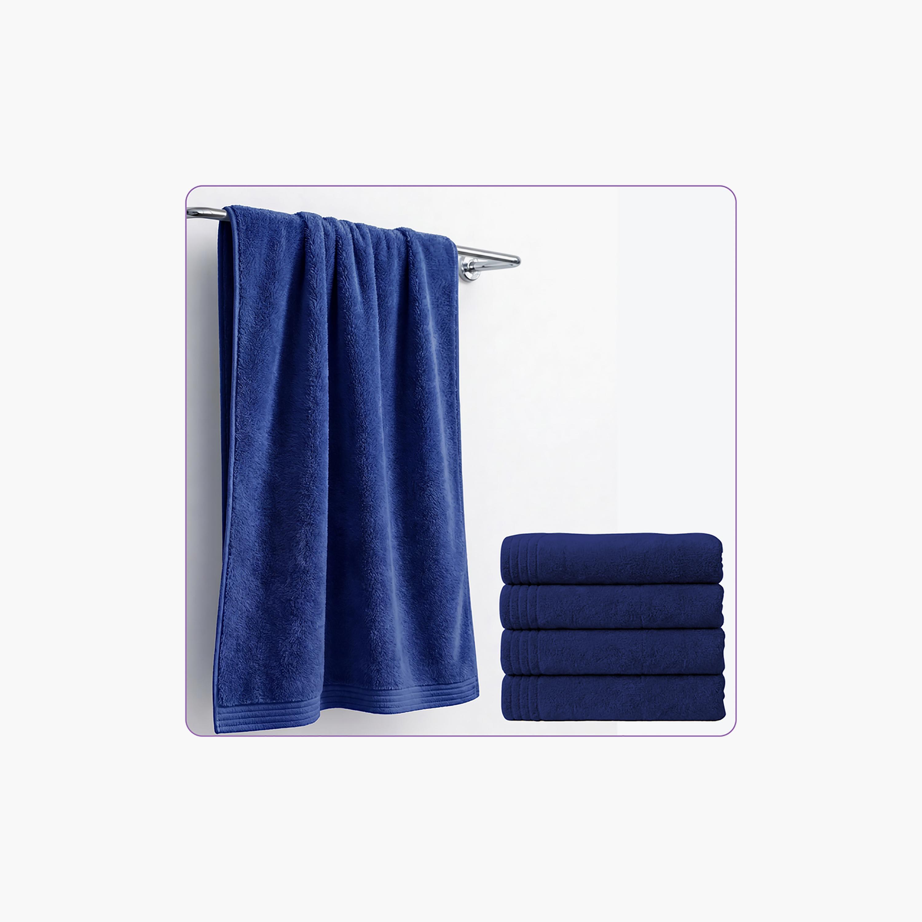 Donetella Microfiber Comfort Collection Solid Soft Bath Towel (Quick-Dry) - Large-household-bathandlaundry-bathlinen-towels-image-2