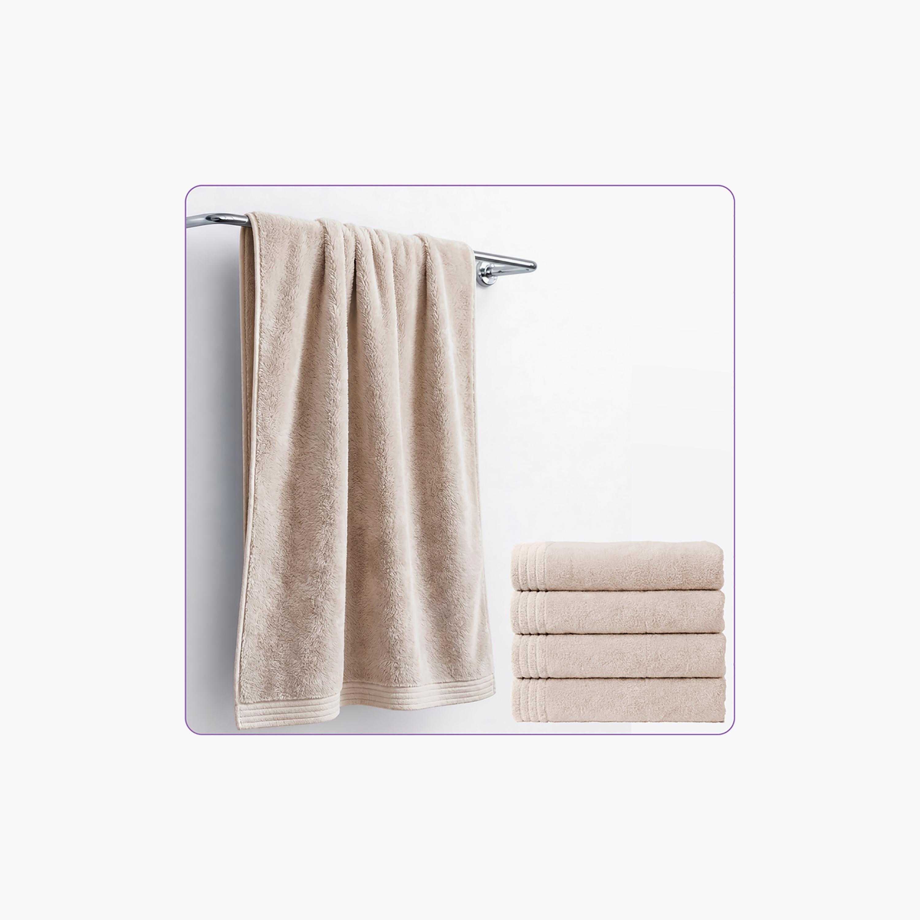 Donetella Microfiber Comfort Collection Solid Soft Bath Towel (Quick-Dry) - Large-household-bathandlaundry-bathlinen-towels-image-2
