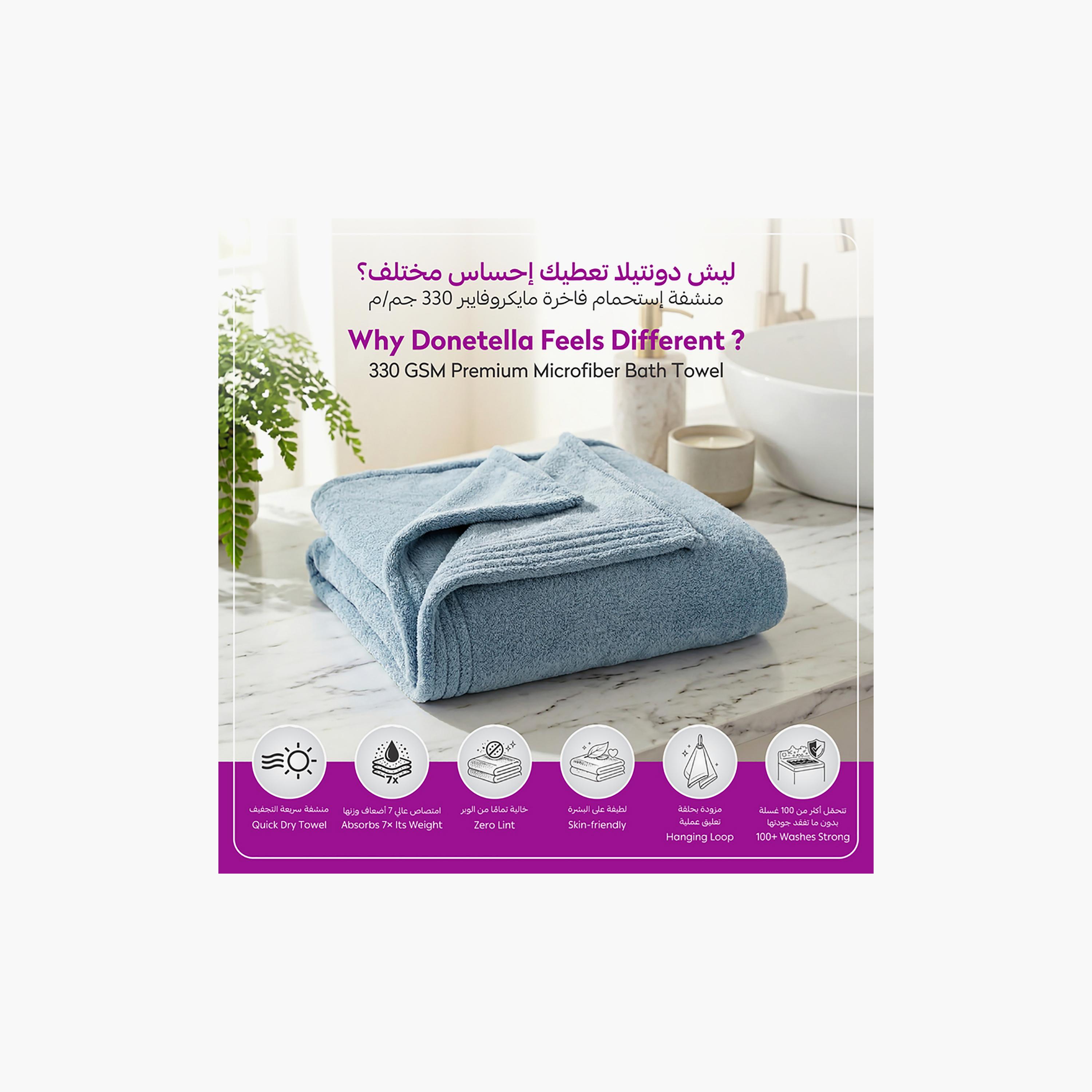 Donetella Microfiber Comfort Collection Solid Soft Hand Towel Set (Quick-Dry) - Small-household-bathandlaundry-bathlinen-towels-image-5