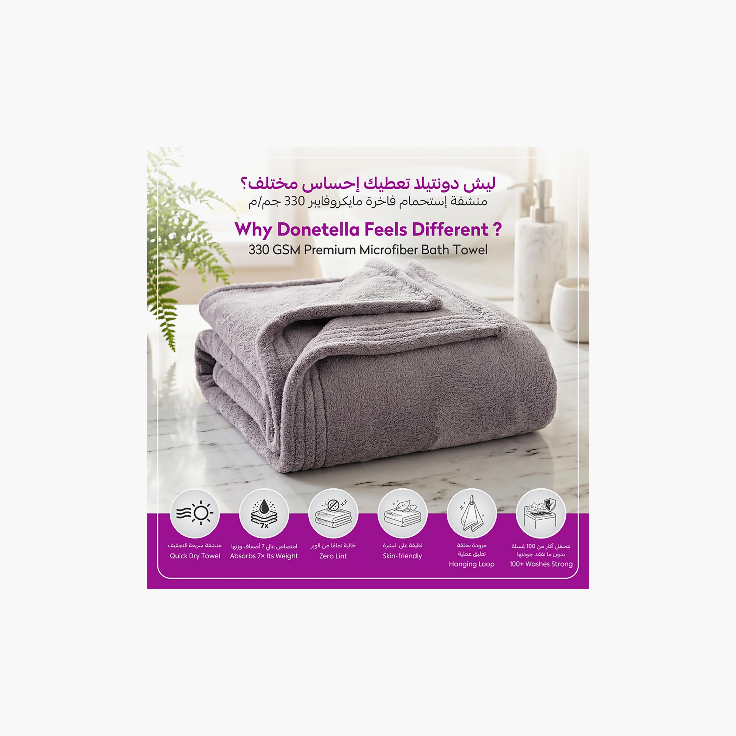 Donetella Microfiber Comfort Collection Solid Soft Hand Towel Set (Quick-Dry) - Small-household-bathandlaundry-bathlinen-towels-image-4