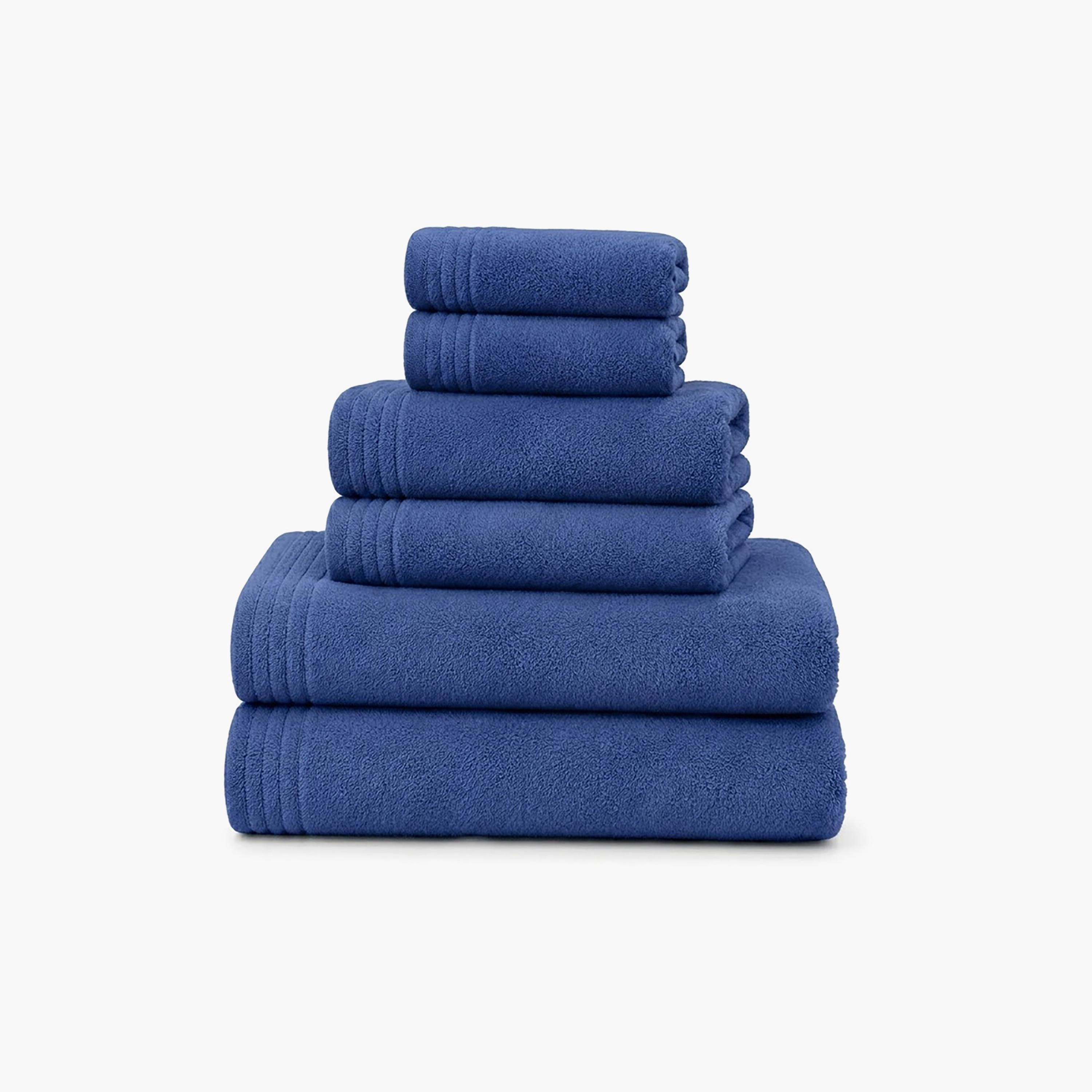 طقم مناشف ناعمة سادة من مجموعة مايكروفايبر كومفورت (فائقة الامتصاص) من دونيتيلا-household-bathandlaundry-bathlinen-towels-image-2