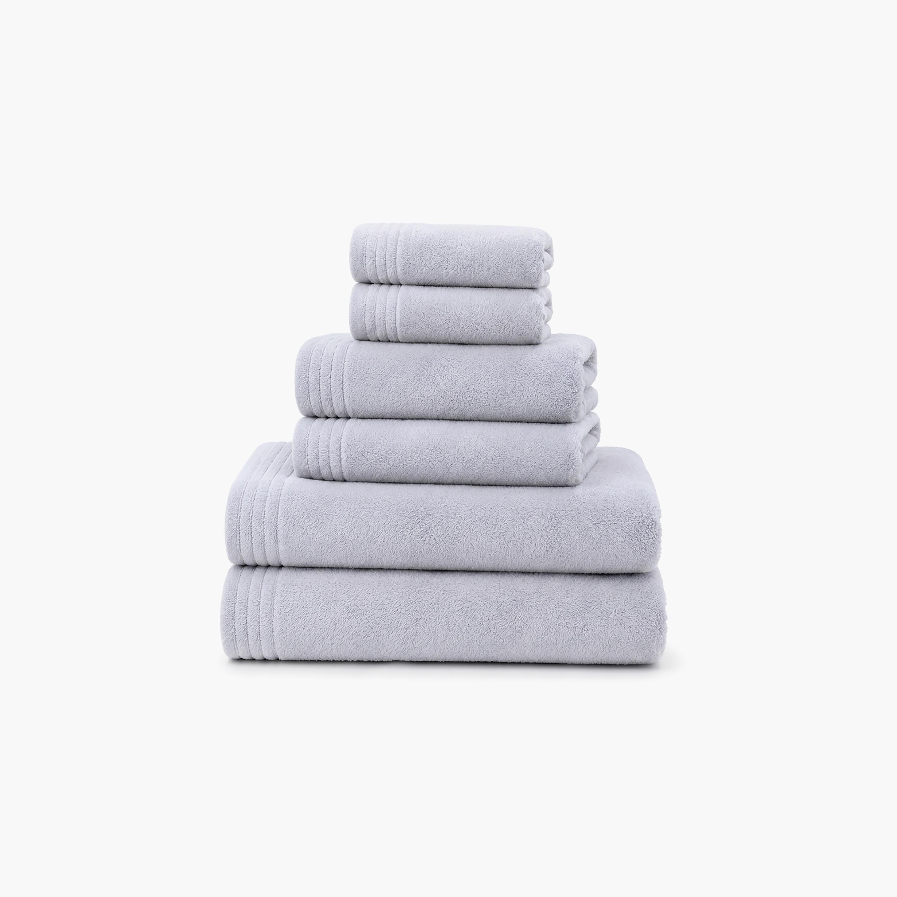 طقم مناشف ناعمة سادة من مجموعة مايكروفايبر كومفورت (فائقة الامتصاص) من دونيتيلا-household-bathandlaundry-bathlinen-towels-image-2