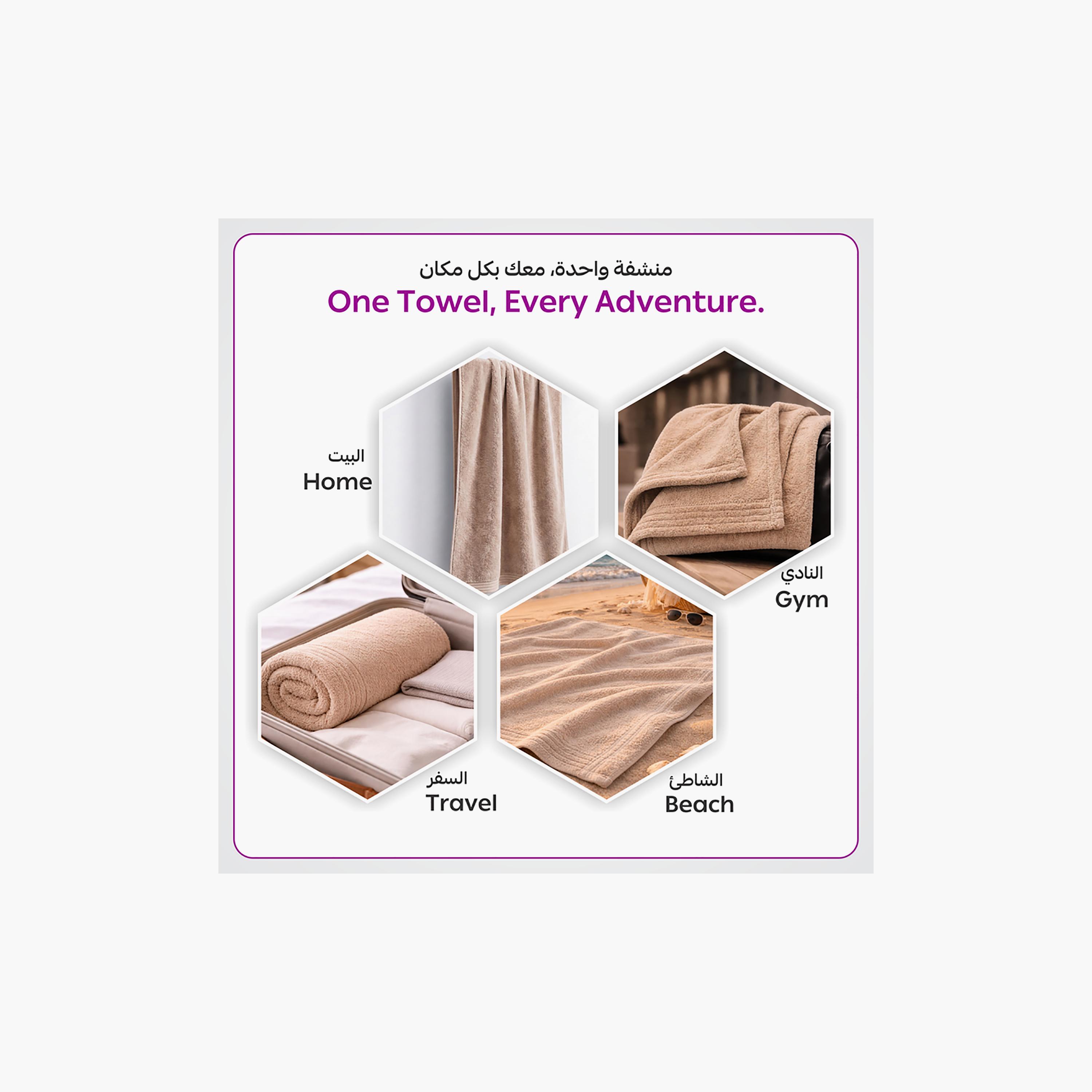 طقم مناشف ناعمة سادة من مجموعة مايكروفايبر كومفورت (فائقة الامتصاص) من دونيتيلا-household-bathandlaundry-bathlinen-towels-image-6