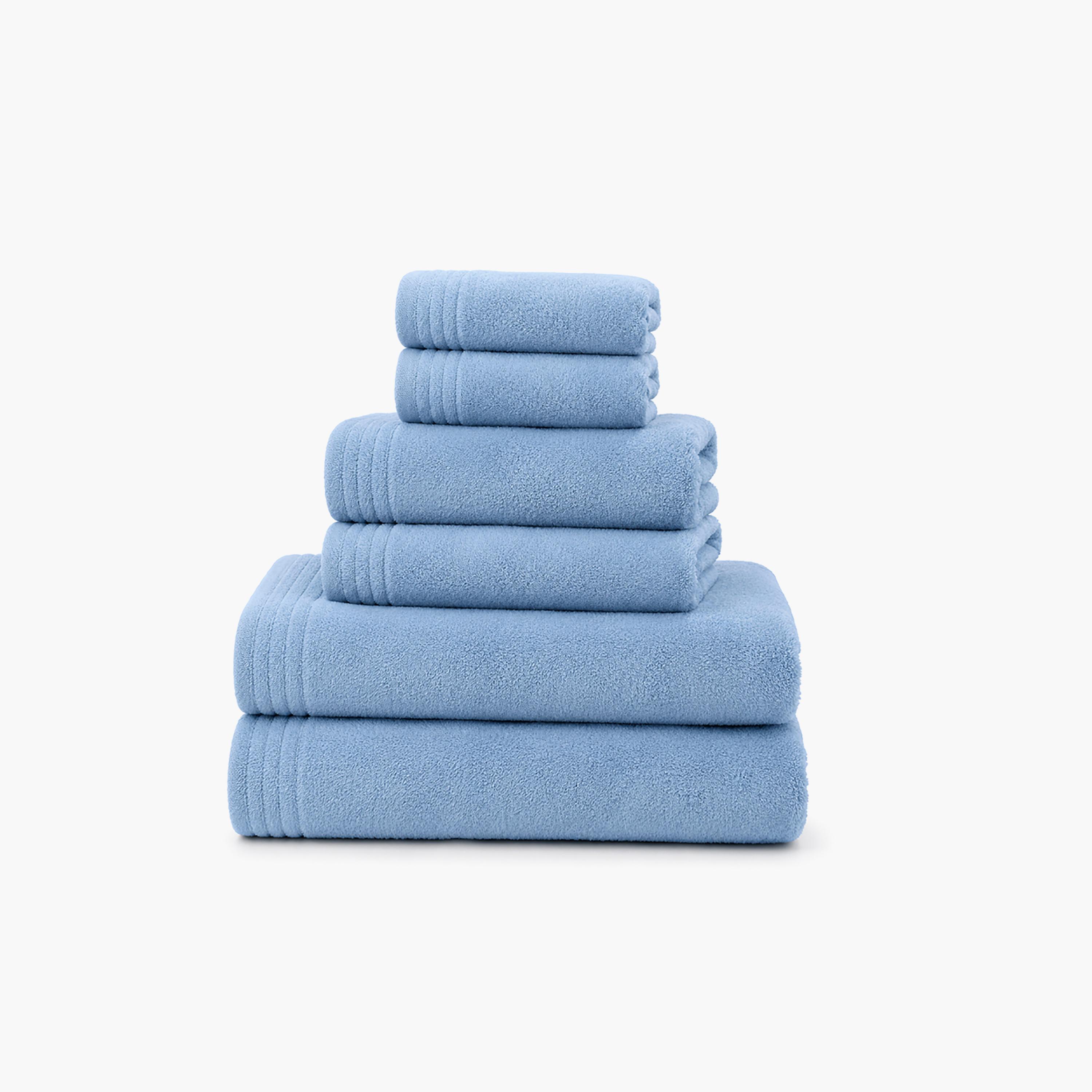 طقم مناشف ناعمة سادة من مجموعة مايكروفايبر كومفورت (فائقة الامتصاص) من دونيتيلا-household-bathandlaundry-bathlinen-towels-image-2