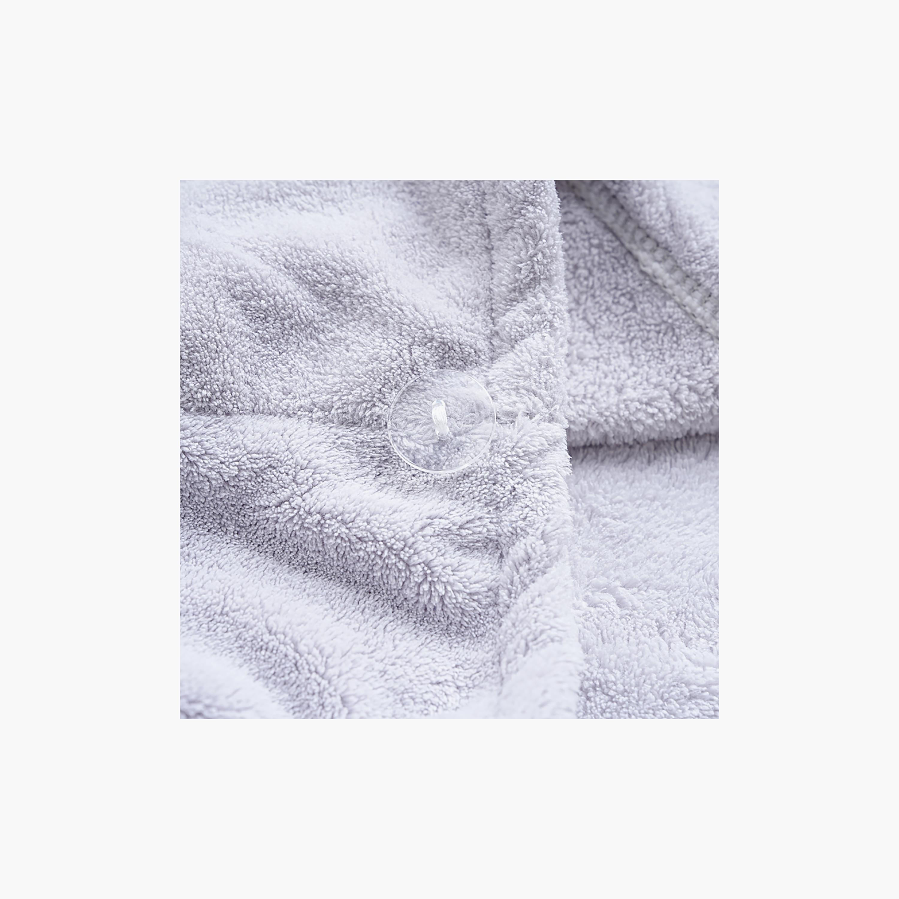 Donetella Hair Care Collection Solid Quick Dry Hair Wrap Set (Button Closure) - 30X70 Cm-household-bathandlaundry-bathlinen-towels-image-5