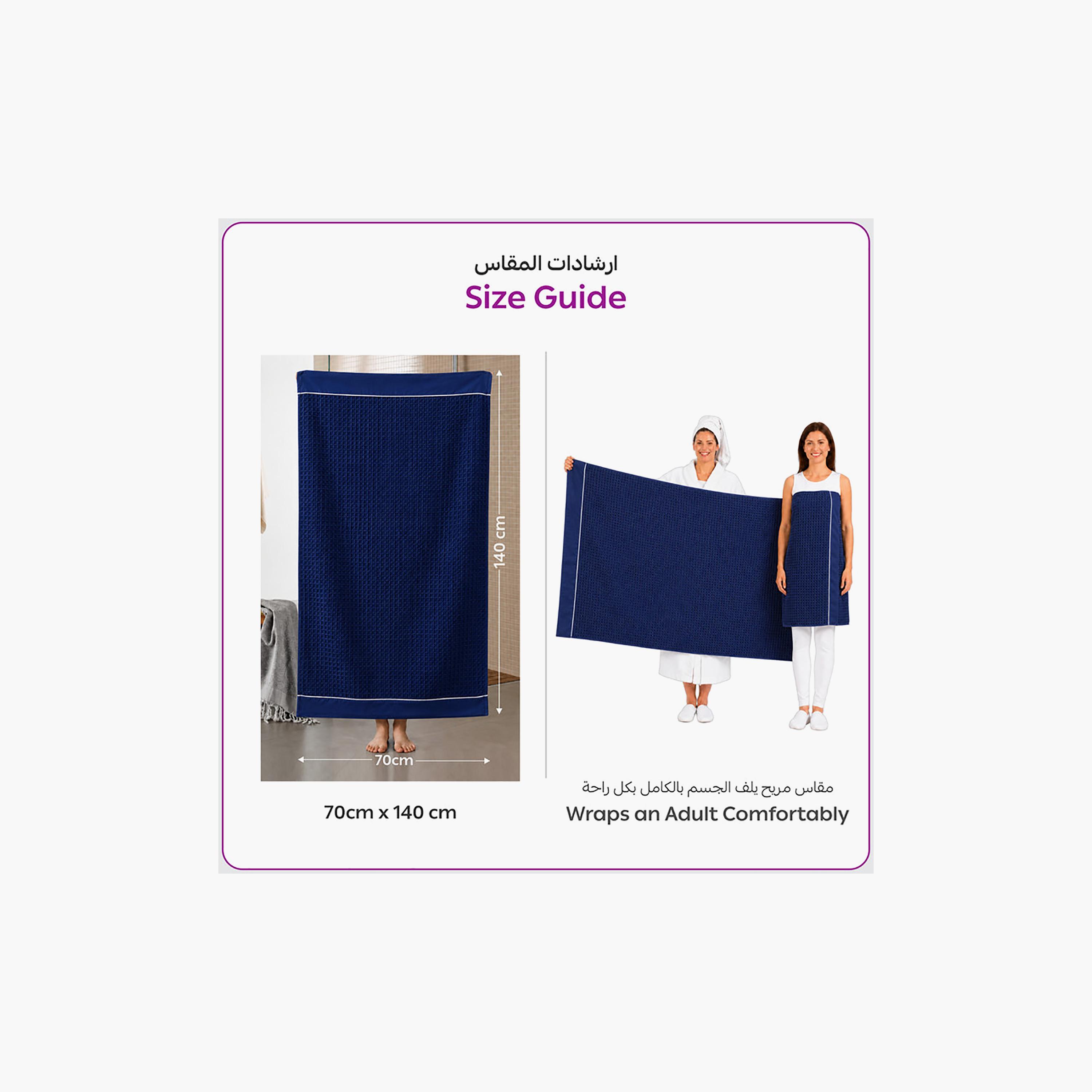 Donetella Microfiber Comfort Collection Textured Soft Bath Towel (Quick-Dry) - Large-household-bathandlaundry-bathlinen-towels-image-8