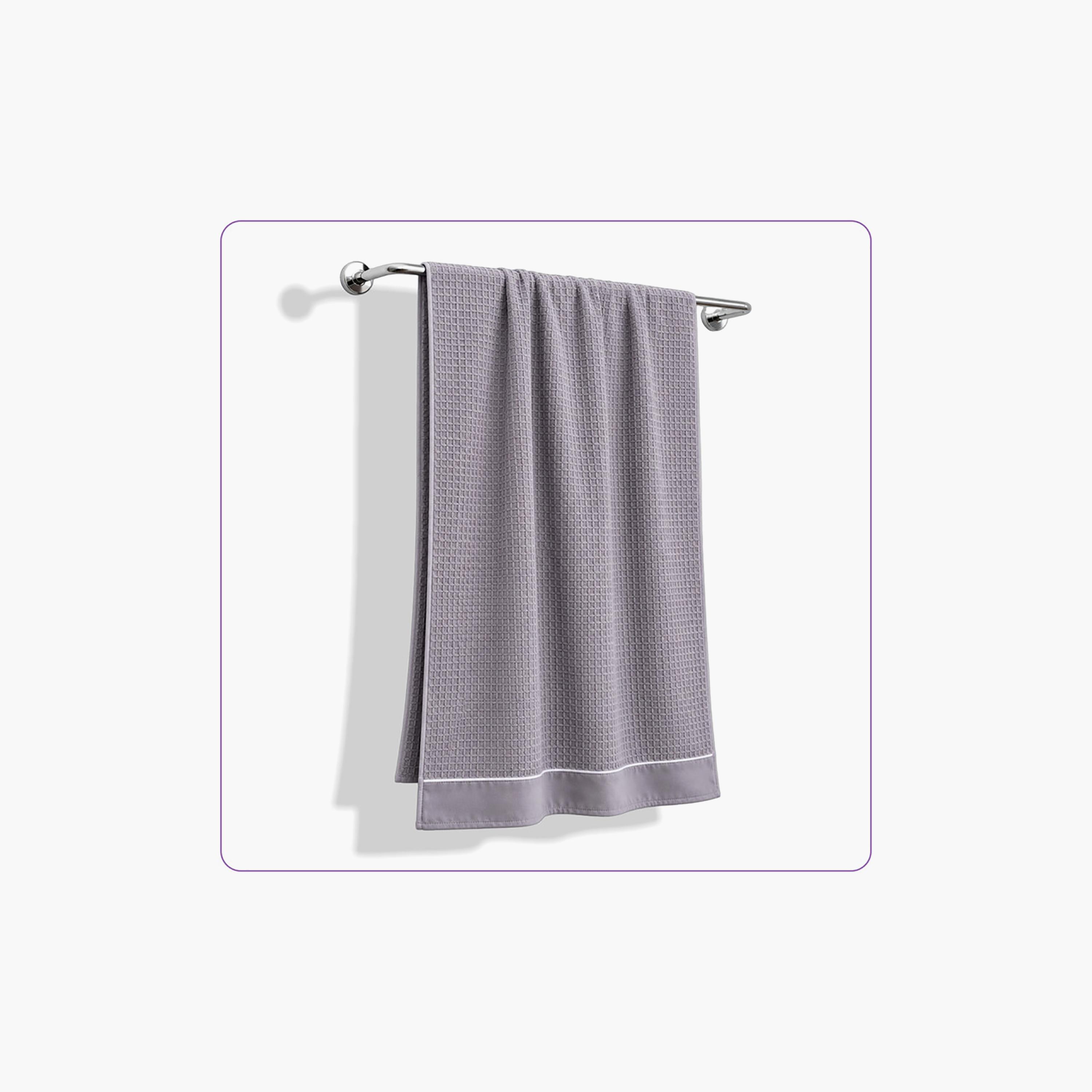 Donetella Microfiber Comfort Collection Textured Soft Bath Towel (Quick-Dry) - Large-household-bathandlaundry-bathlinen-towels-image-2