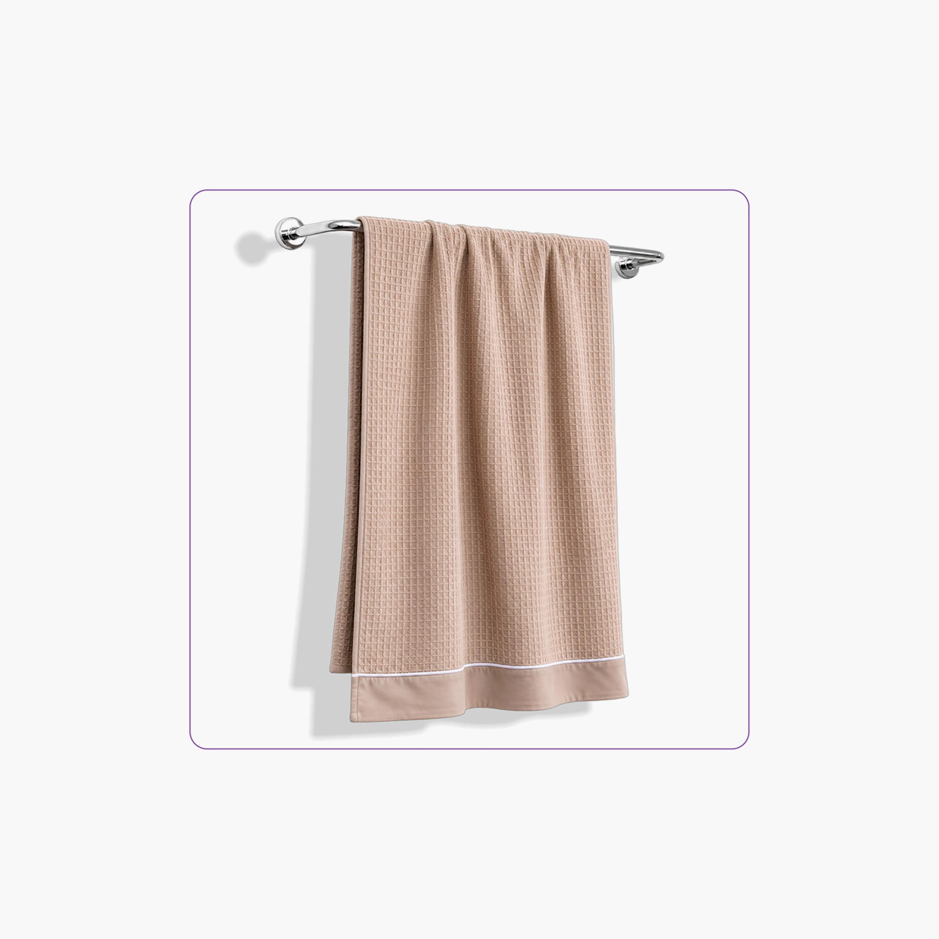 Donetella Microfiber Comfort Collection Textured Soft Bath Towel (Quick-Dry) - Large-household-bathandlaundry-bathlinen-towels-image-2