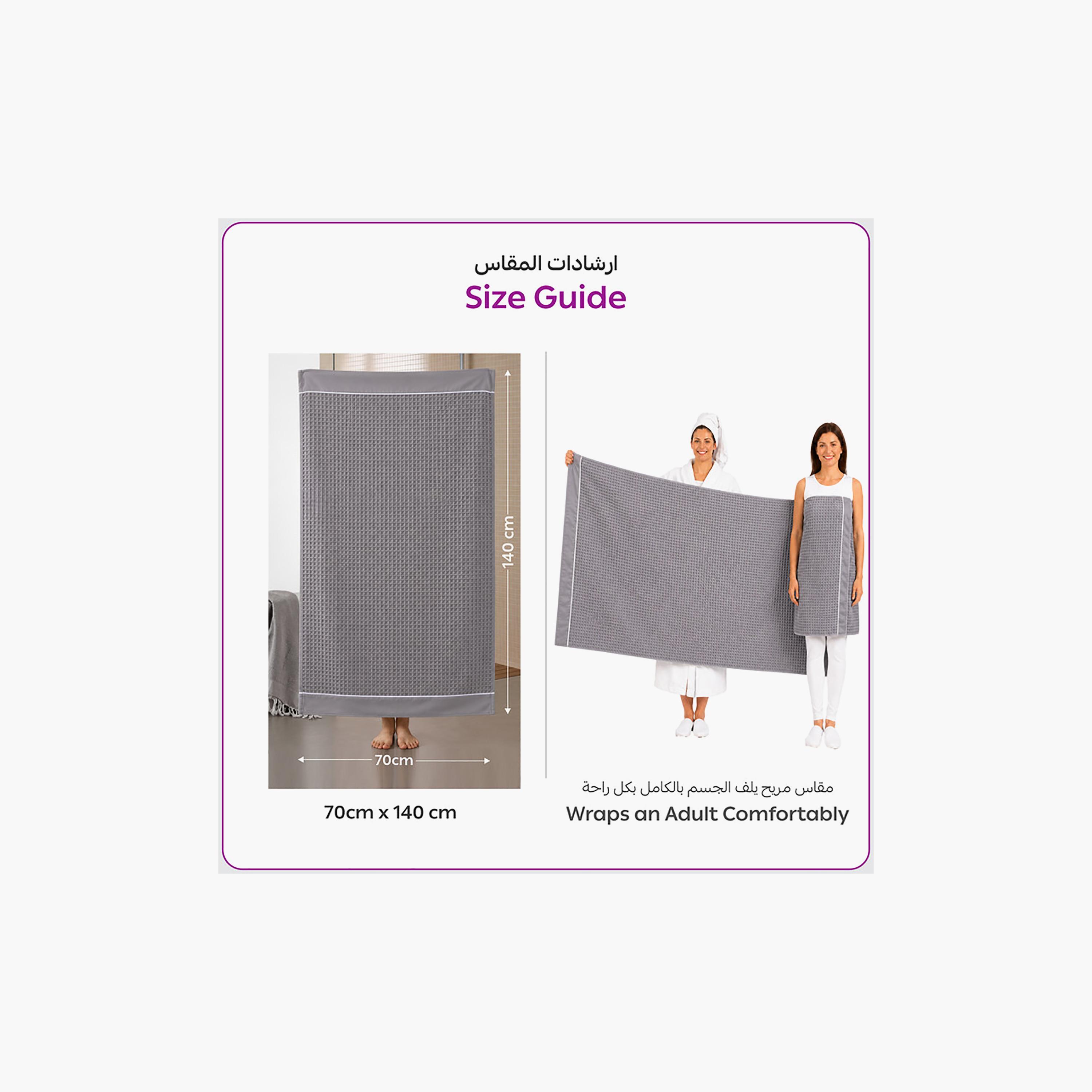 Donetella Microfiber Comfort Collection Textured Soft Bath Towel (Quick-Dry) - Large-household-bathandlaundry-bathlinen-towels-image-8