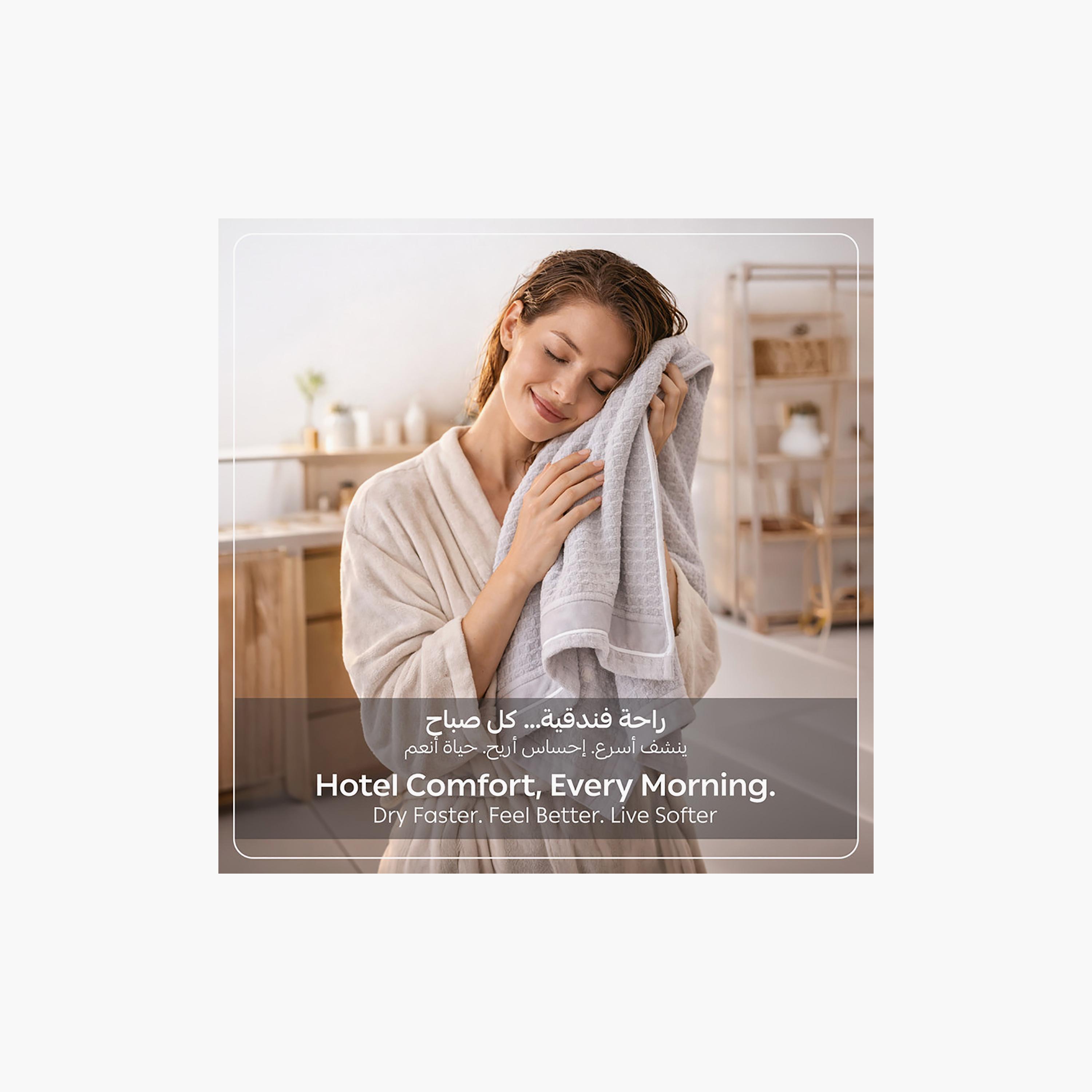 Donetella Microfiber Comfort Collection Textured Soft Bath Towel (Quick-Dry) - Large-household-bathandlaundry-bathlinen-towels-image-4