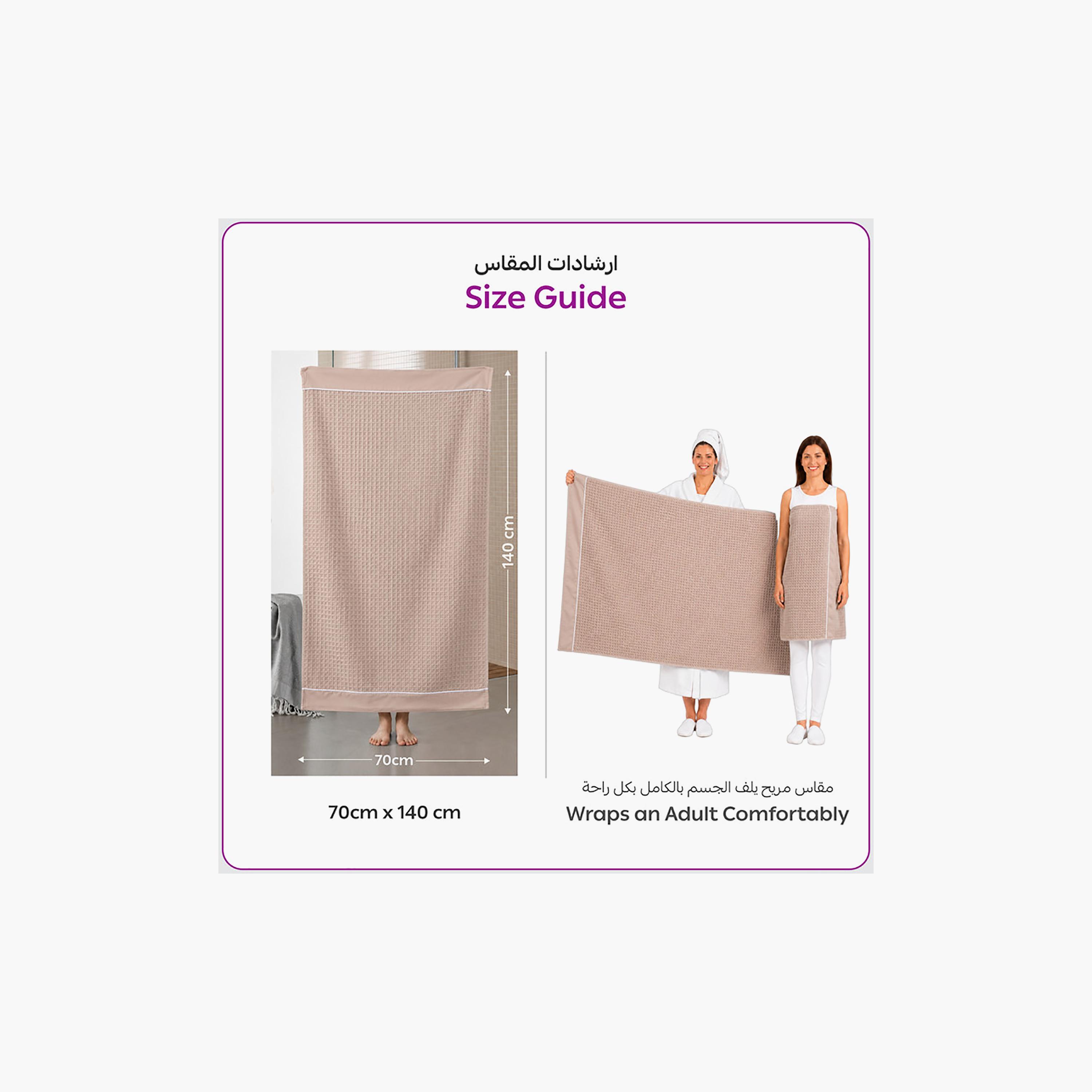 Donetella Microfiber Comfort Collection Textured Soft Bath Towel (Quick-Dry) - Large-household-bathandlaundry-bathlinen-towels-image-8
