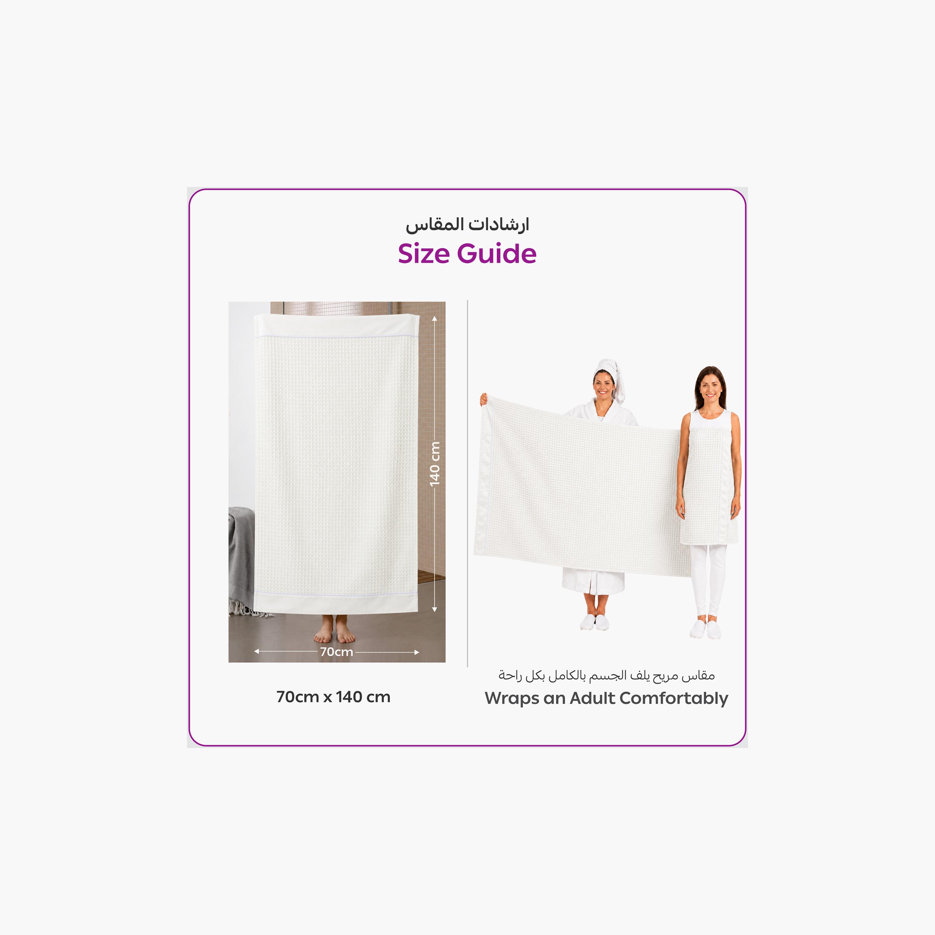 Donetella Microfiber Comfort Collection Textured Soft Bath Towel (Quick-Dry) - Large-household-bathandlaundry-bathlinen-towels-image-8