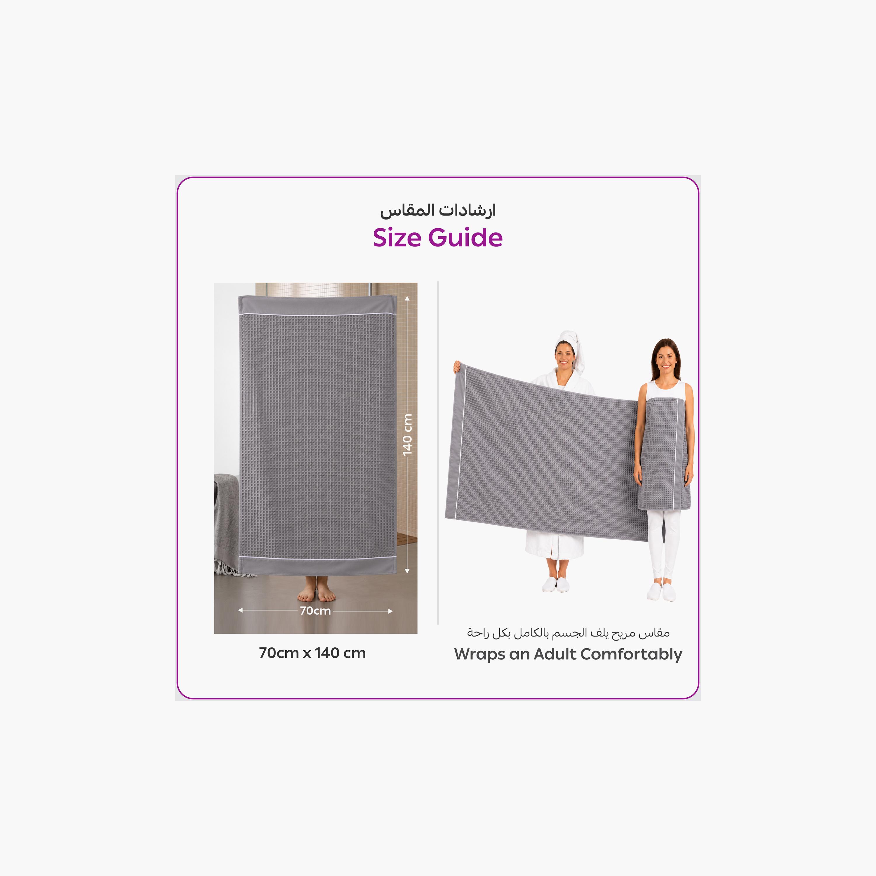 Donetella Microfiber Comfort Collection Textured Soft Bath Towel (Quick-Dry) - Large-household-bathandlaundry-bathlinen-towels-image-8