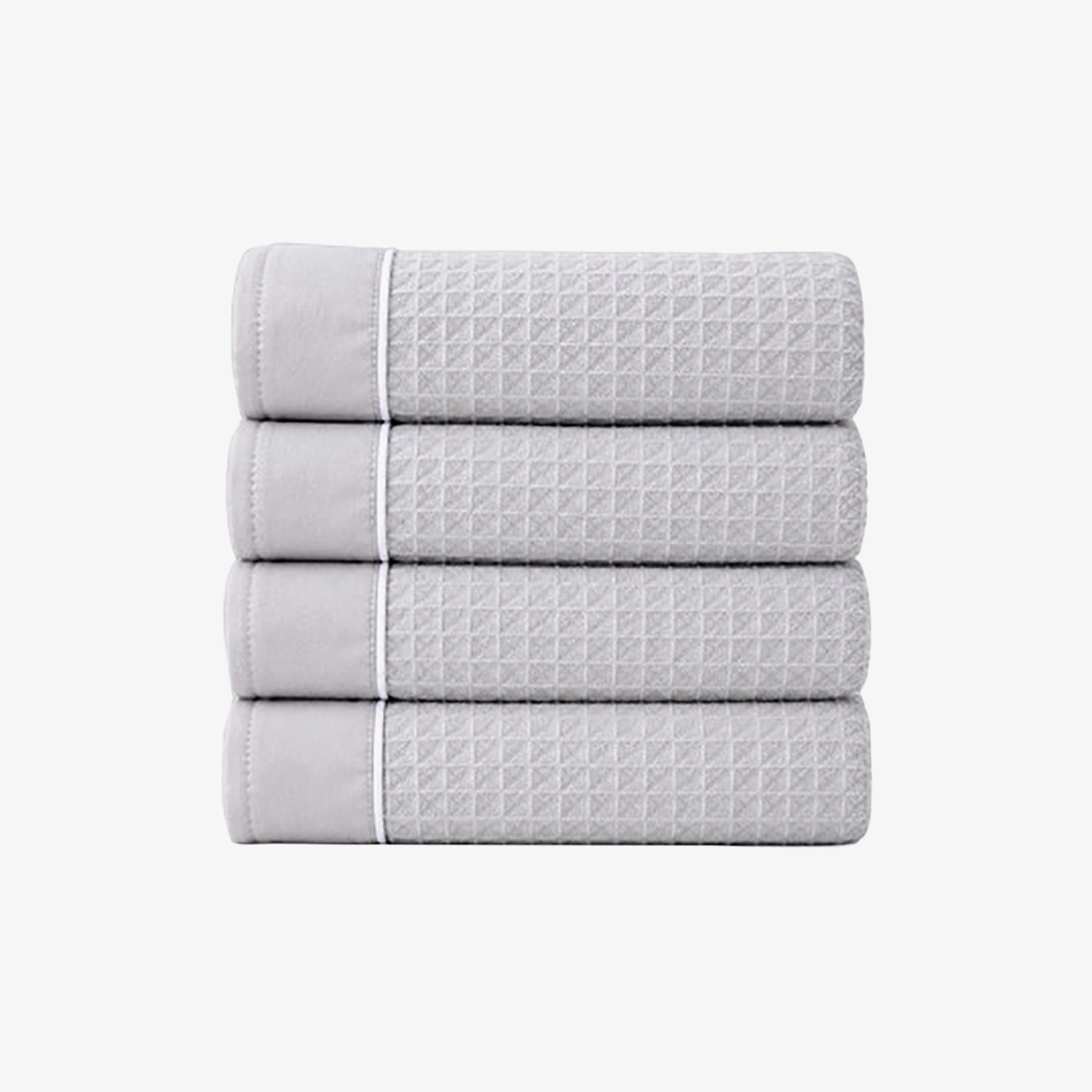 Donetella Microfiber Comfort Collection Textured Soft Bath Towel (Quick-Dry) - Large-household-bathandlaundry-bathlinen-towels-image-1