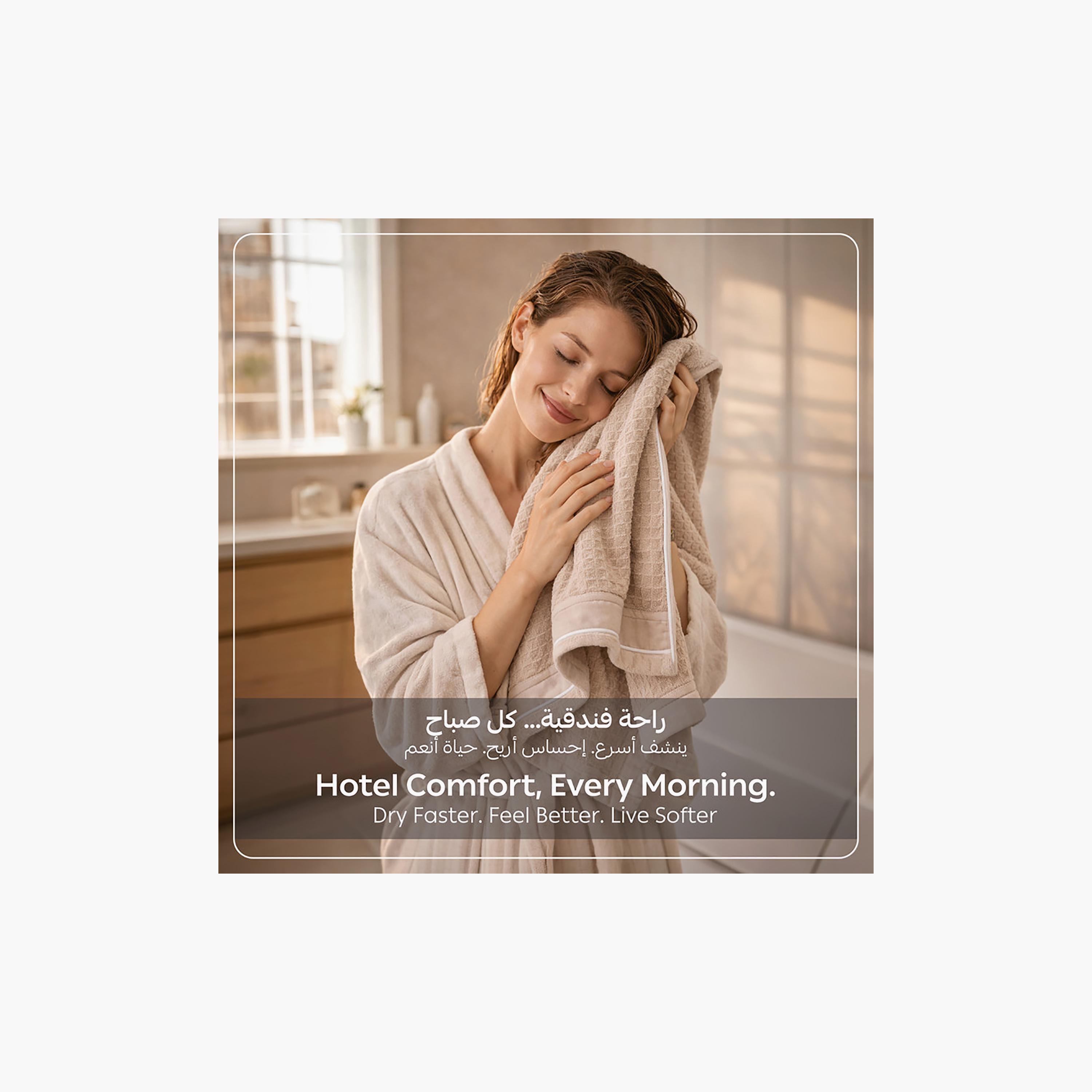 Donetella Microfiber Comfort Collection Textured Soft Bath Towel (Quick-Dry) - Large-household-bathandlaundry-bathlinen-towels-image-5